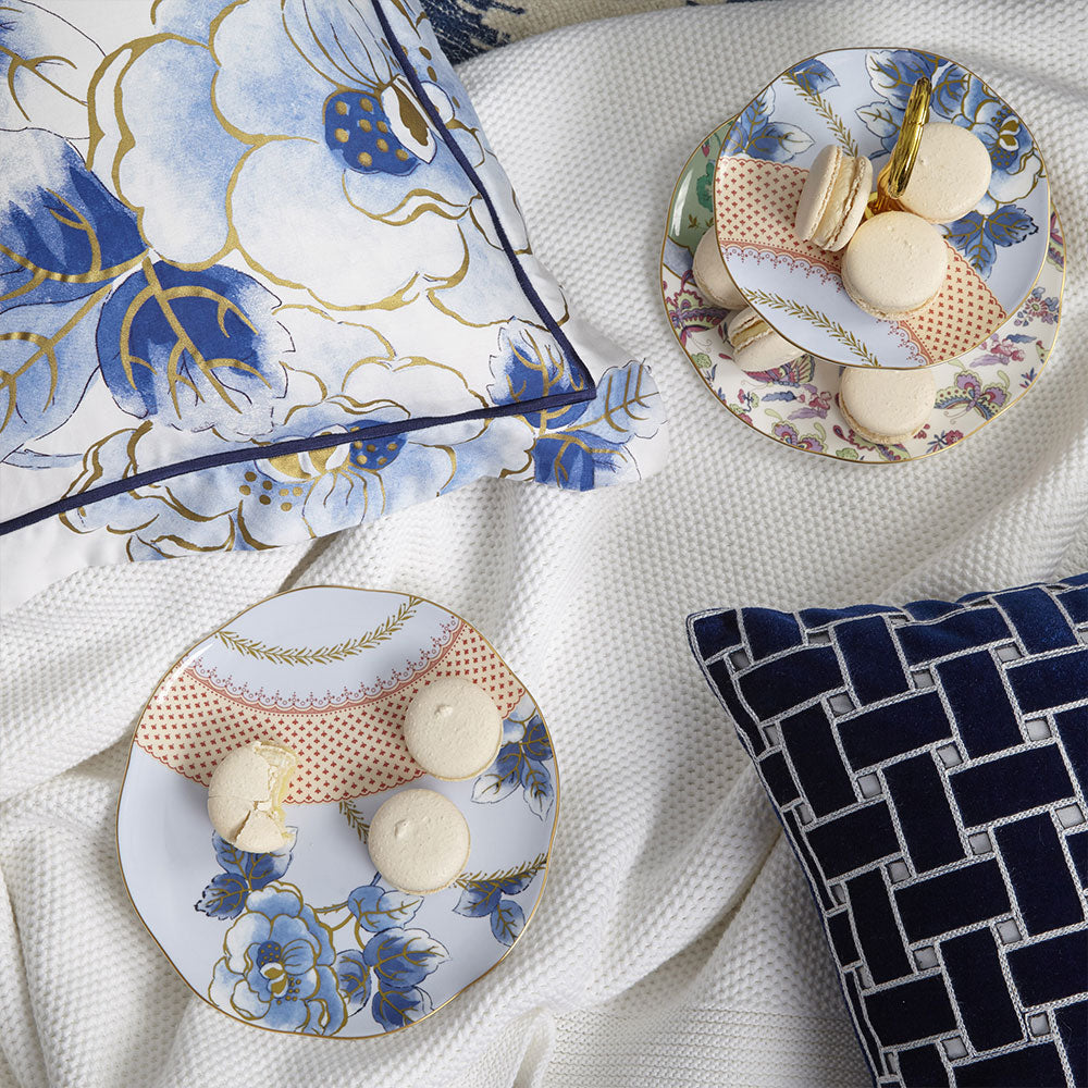 Wedgwood Floral Navy Quilt Cover Set - Premium Cotton Bedding for Master Bedroom & Guest Room Decor