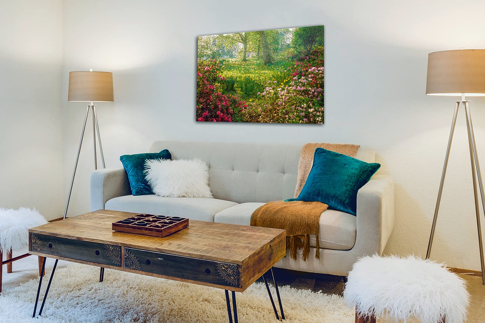 Ravensburger 1000 Piece Adult Jigsaw Puzzle - Flower Meadow (88923) | Perfect for Relaxation, Family Bonding & Home Decor
