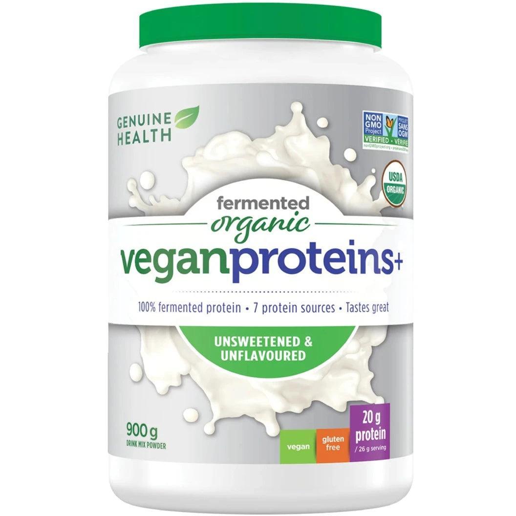 Organic Vegan Protein Powder - Fermented & Unflavored, 900g | Plant-Based Protein Supplement for Smoothies, Baking & Post-Workout Recovery | Non-GMO, Gluten-Free & Dairy-Free