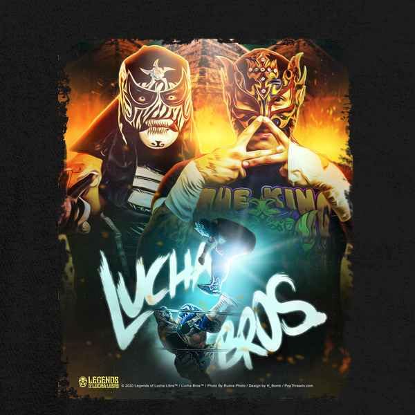 Pop Threads Lucha Bros Penta Zero M & Rey Fenix Lucha Libre Graphic T-Shirt for Men | Wrestling Fan Apparel | Perfect for Concerts, Gym & Casual Wear