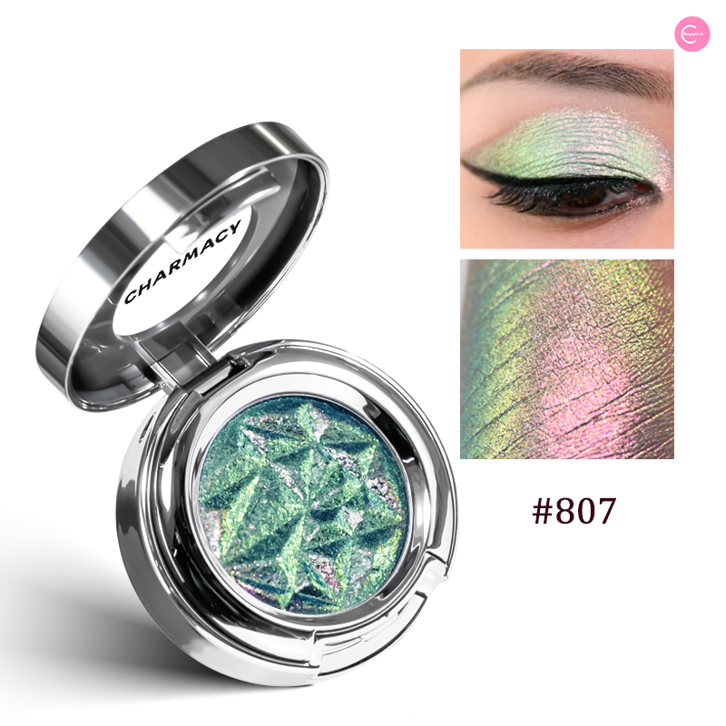 CHARMACY Chameleon Shimmer Eyeshadow Palette - Long Lasting Metallic & Glitter Eyeshadow for Day & Night Makeup - Perfect for Parties, Weddings & Special Occasions