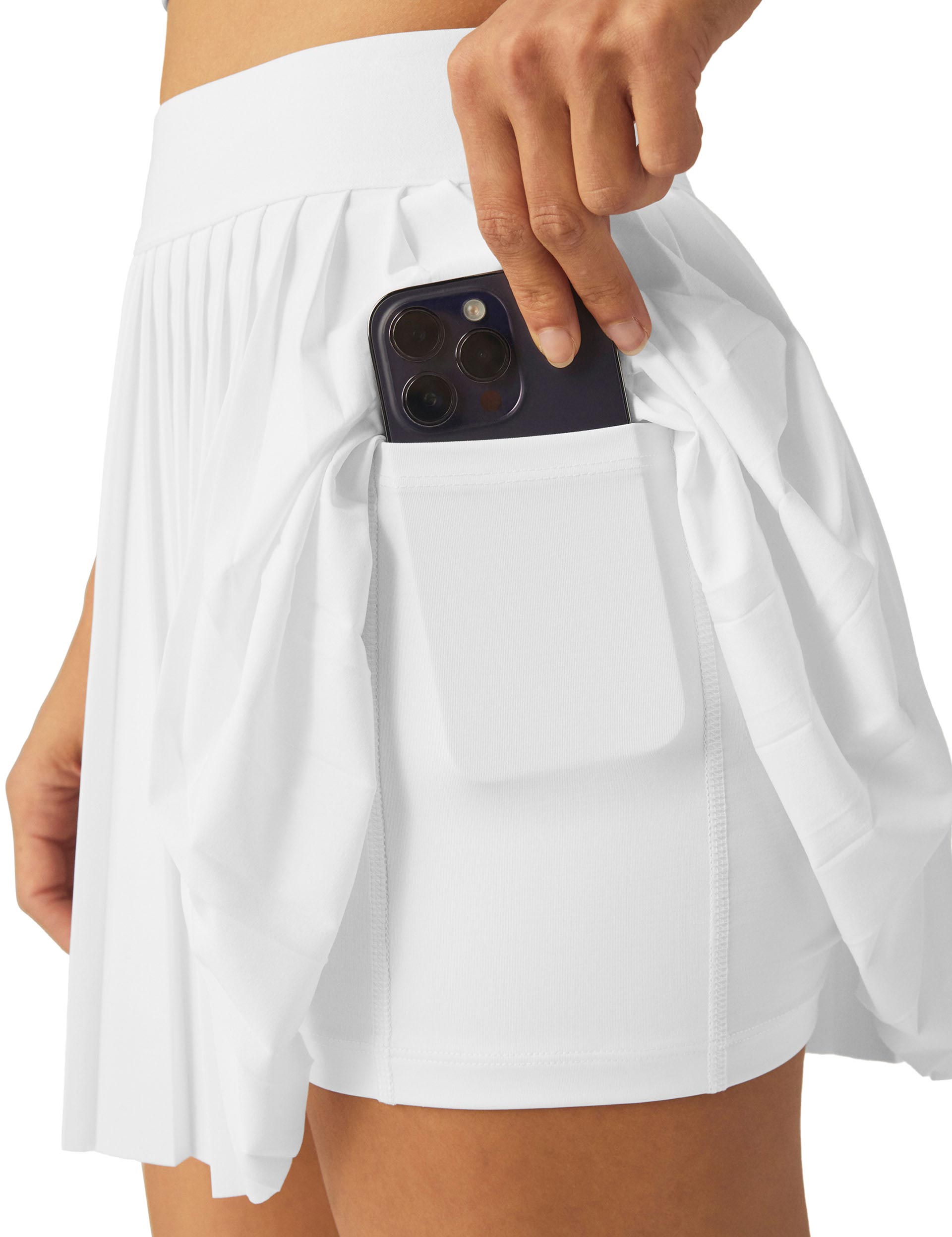 Stylish Pleated Mini Skirt in True White - Perfect for Casual Outfits, Parties & Summer Fashion