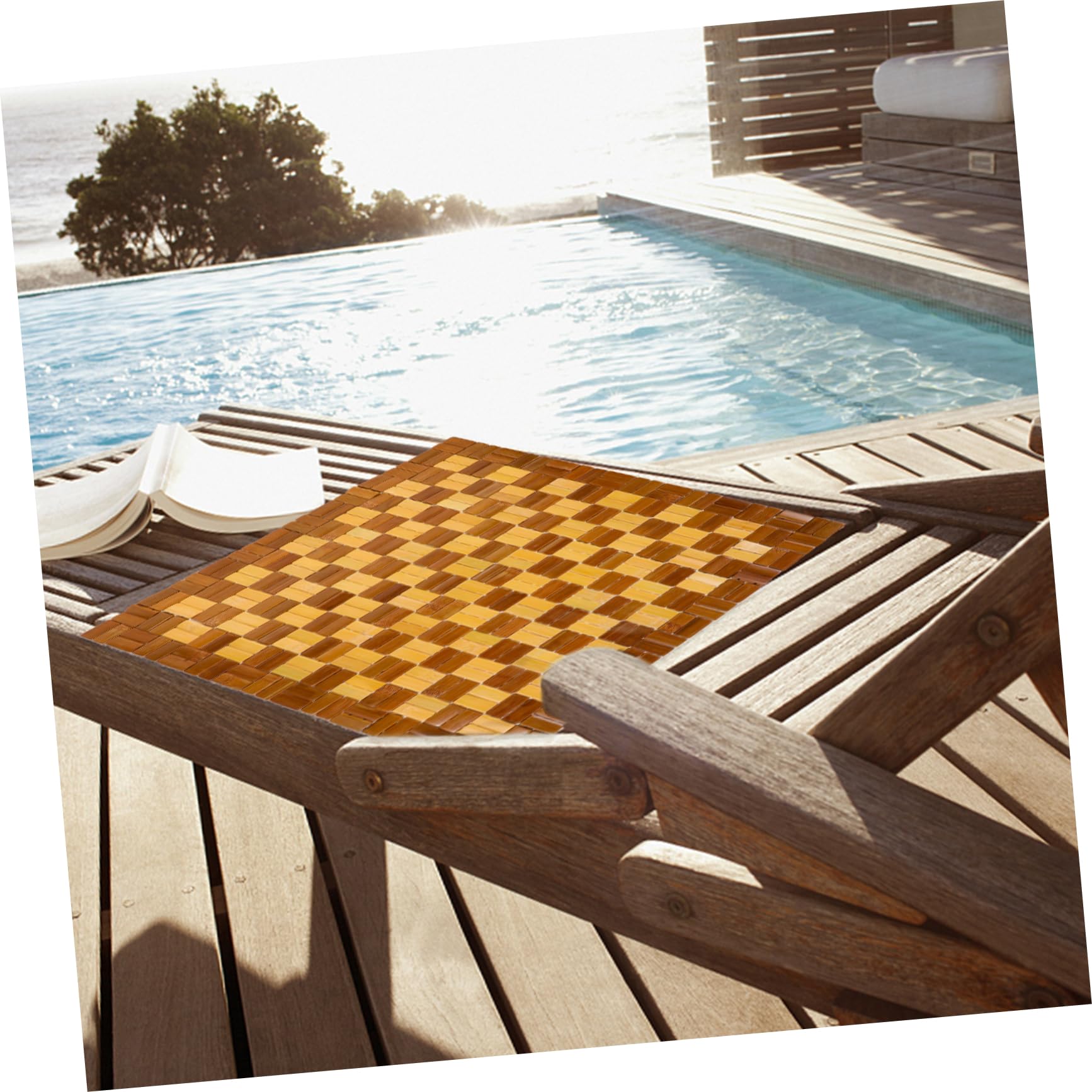 Breathable Bamboo Seat Cushion - Portable Cooling Mat for Outdoor & Indoor Use - Comfortable Sitting Pad for Adults, Kids, Camping, Picnics & Office Chairs