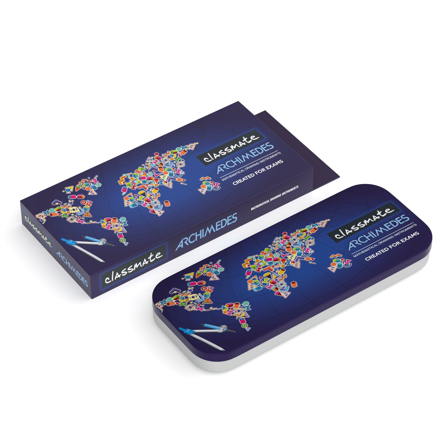 Archimedes Mathematical Drawing Instruments Set - Precision Geometry Tools for Students & Engineers - Perfect for Classroom, Engineering Drafting & Technical Drawing