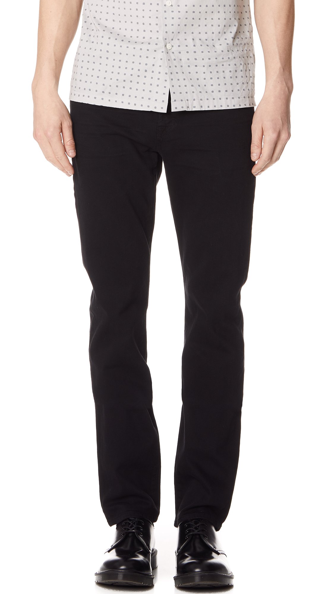 7 For All Mankind Men's Slimmy Luxe Performance Slim Fit Jeans - Premium Stretch Denim Pants for Casual & Business Wear