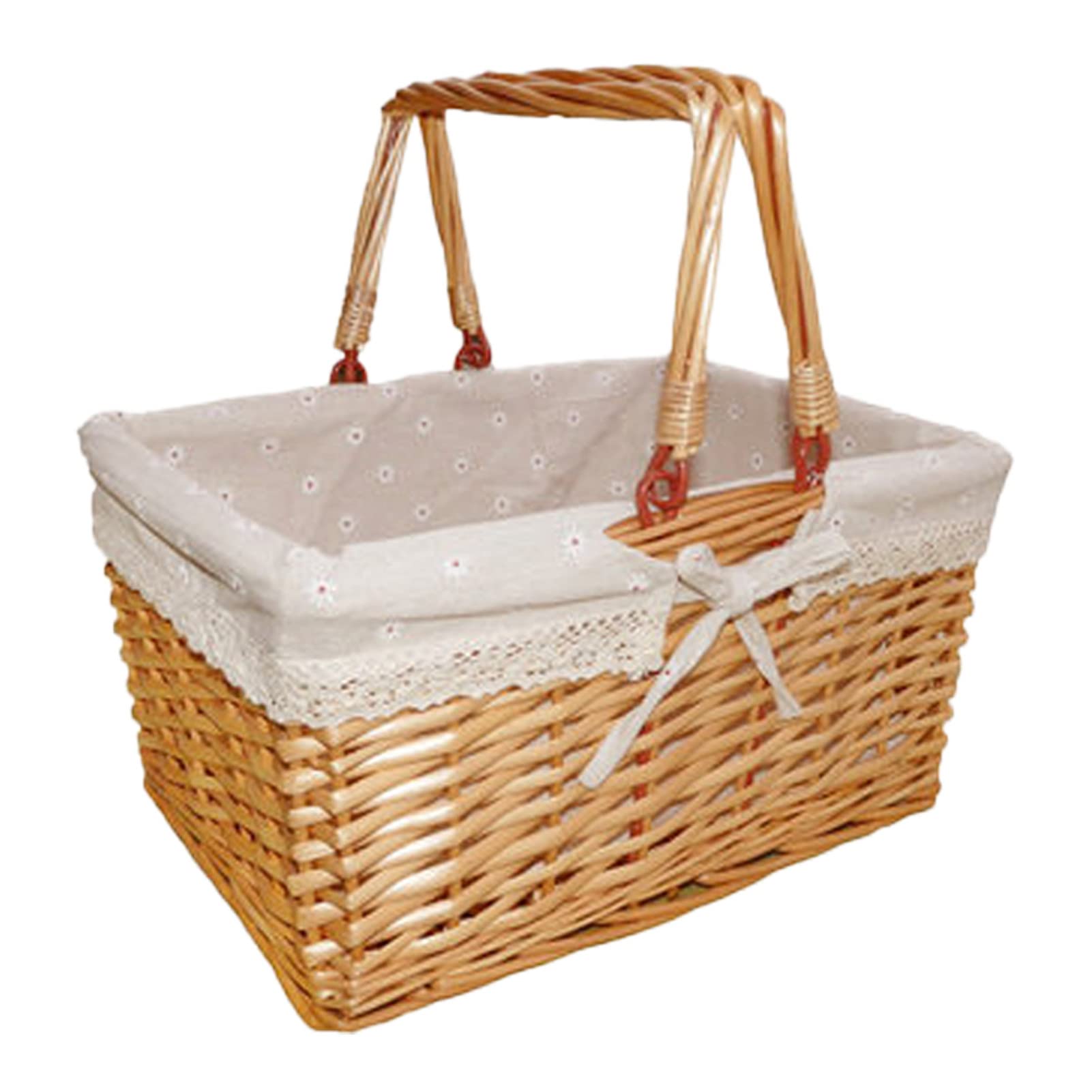 Eco-Friendly Rattan Storage Basket - Natural Woven Fruit Organizer Holder for Kitchen, Camping & Picnic - Smooth Edges, Durable & Stylish Home Decor - Perfect for Organizing Fruits, Snacks, and Household Items
