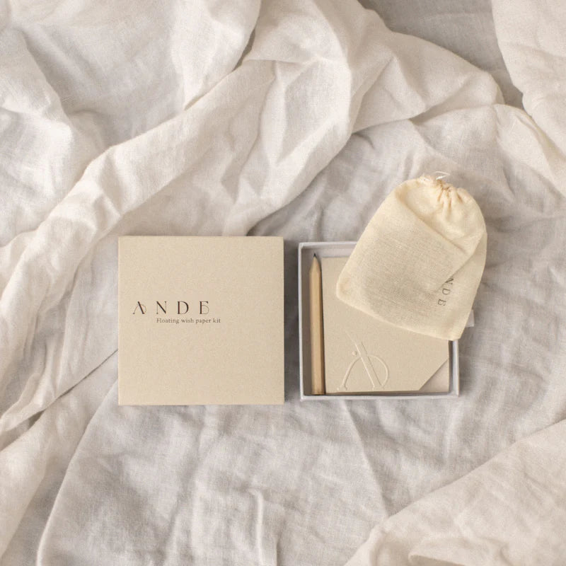 ANDE Wish Paper Kit - Make Your Wishes Come True | Eco-Friendly Burning Paper for Birthdays, Weddings & Special Occasions | Perfect for Celebration Rituals & Manifestation Ceremonies