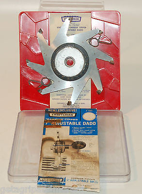 Craftsman Kromedge Carbide Tipped 7-Inch Adjustable Dado Blade Set - Perfect for Woodworking, Cabinetry & Precision Cutting