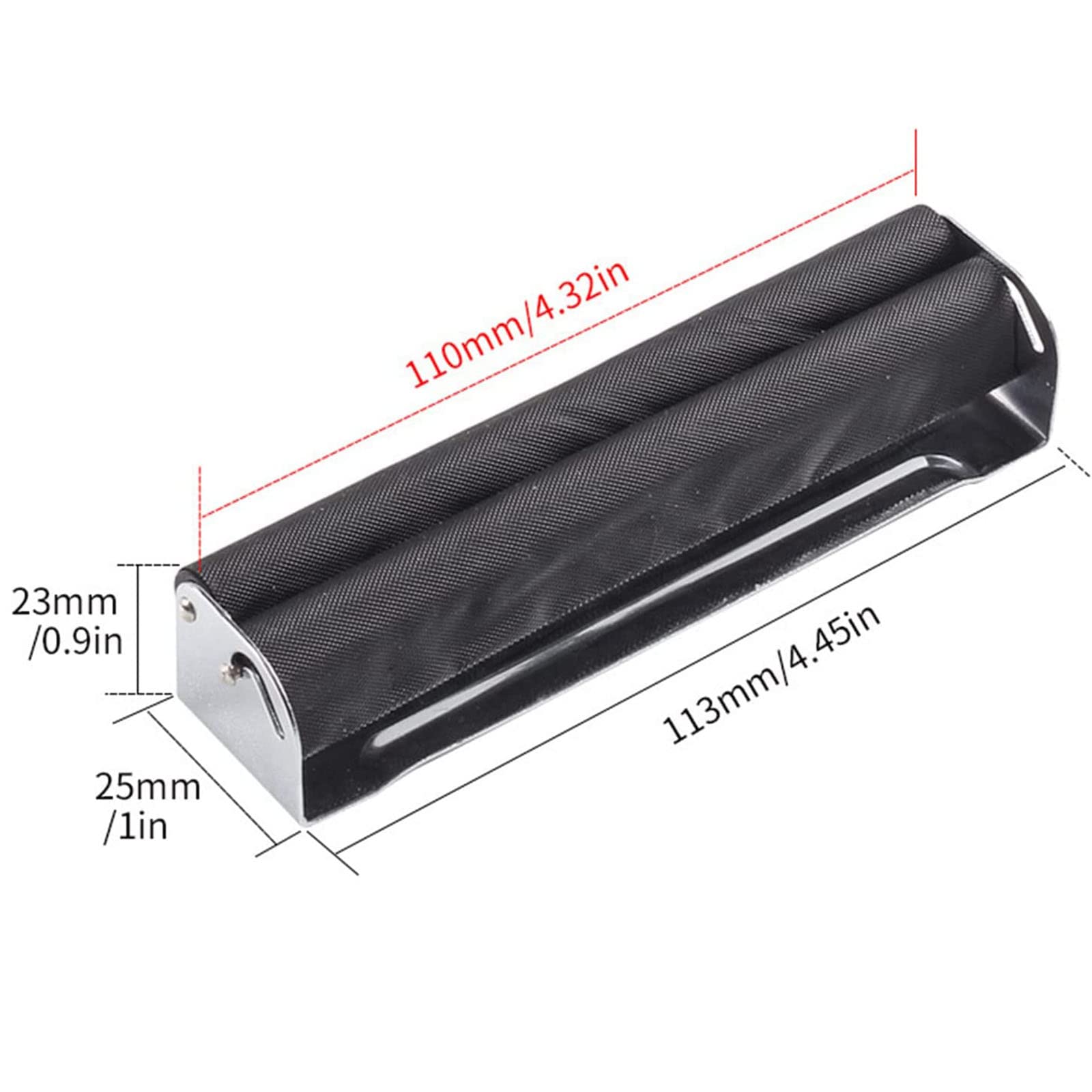 Premium 110mm Metal Cigarette Rolling Machine - Handheld Cigarette Maker & Tobacco Roller (No Lid) - Perfect for DIY Smokers, Travel & Outdoor Use