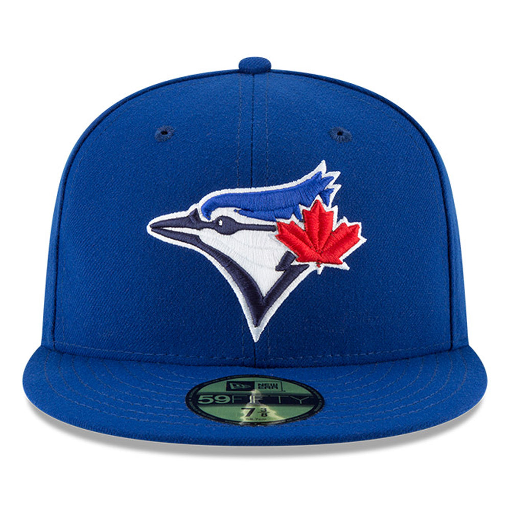 New Era 59Fifty Authentic MLB Toronto Blue Jays Baseball Cap - Royal Blue Official Game Hat for Men & Women - Perfect for Baseball Games, Sports Fans & Streetwear Fashion
