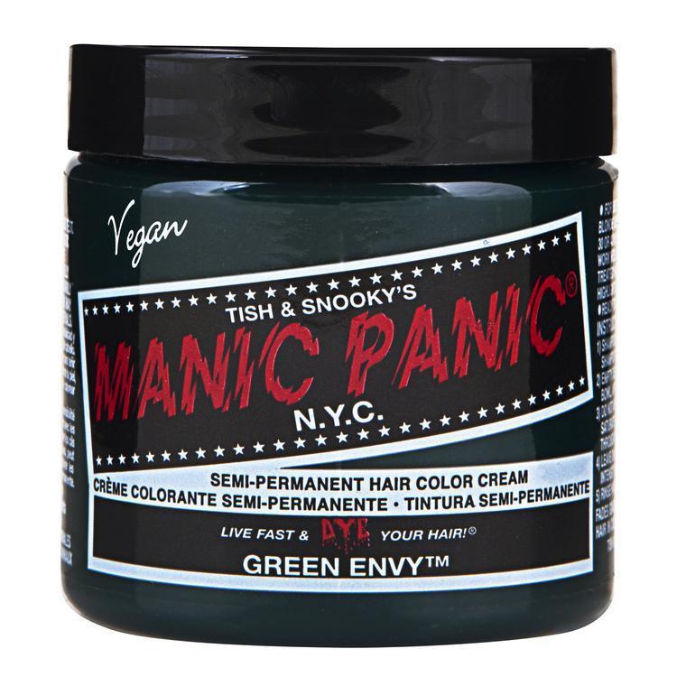 Manic Panic High Voltage Green Envy Semi-Permanent Hair Dye - 4oz Vegan & Cruelty-Free - Perfect for Punk, Cosplay & Bold Hair Transformations