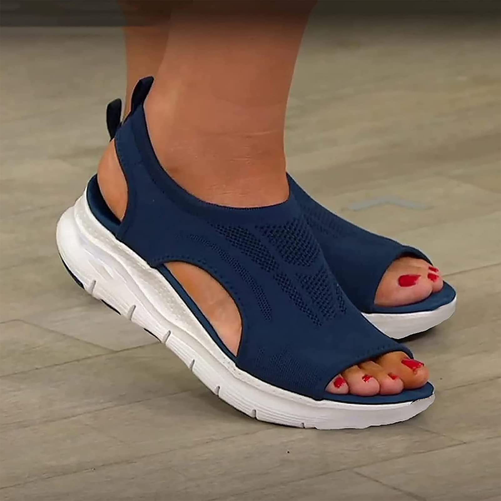 Best Women's Walking Sandals with Arch Support - Orthopedic Sport Sandals for Wide Feet - Breathable Mesh Slides for Outdoor Activities, Travel & Casual Wear