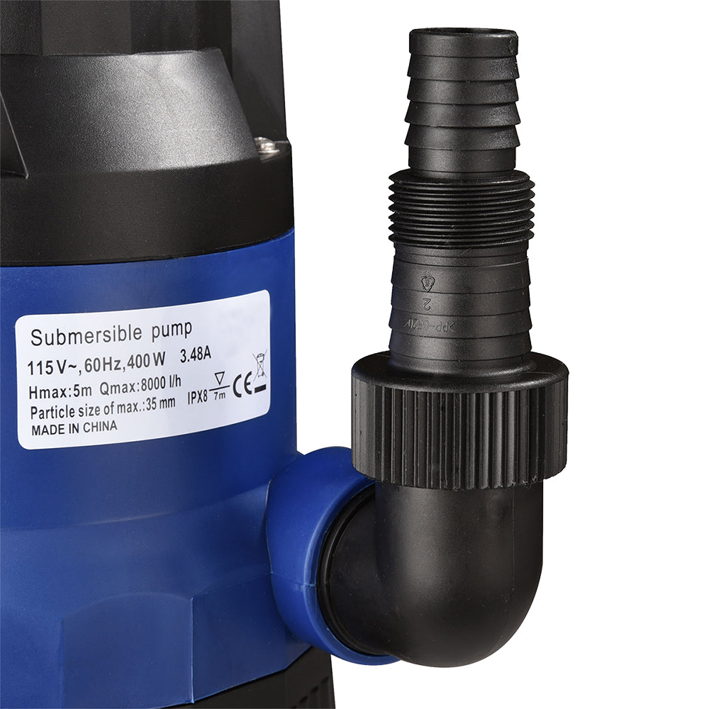 1/2HP Submersible Dirty Water Pump with Float Switch - Heavy Duty Utility Pump for Basement, Pool, Flood, and Sewage - TheLAShop