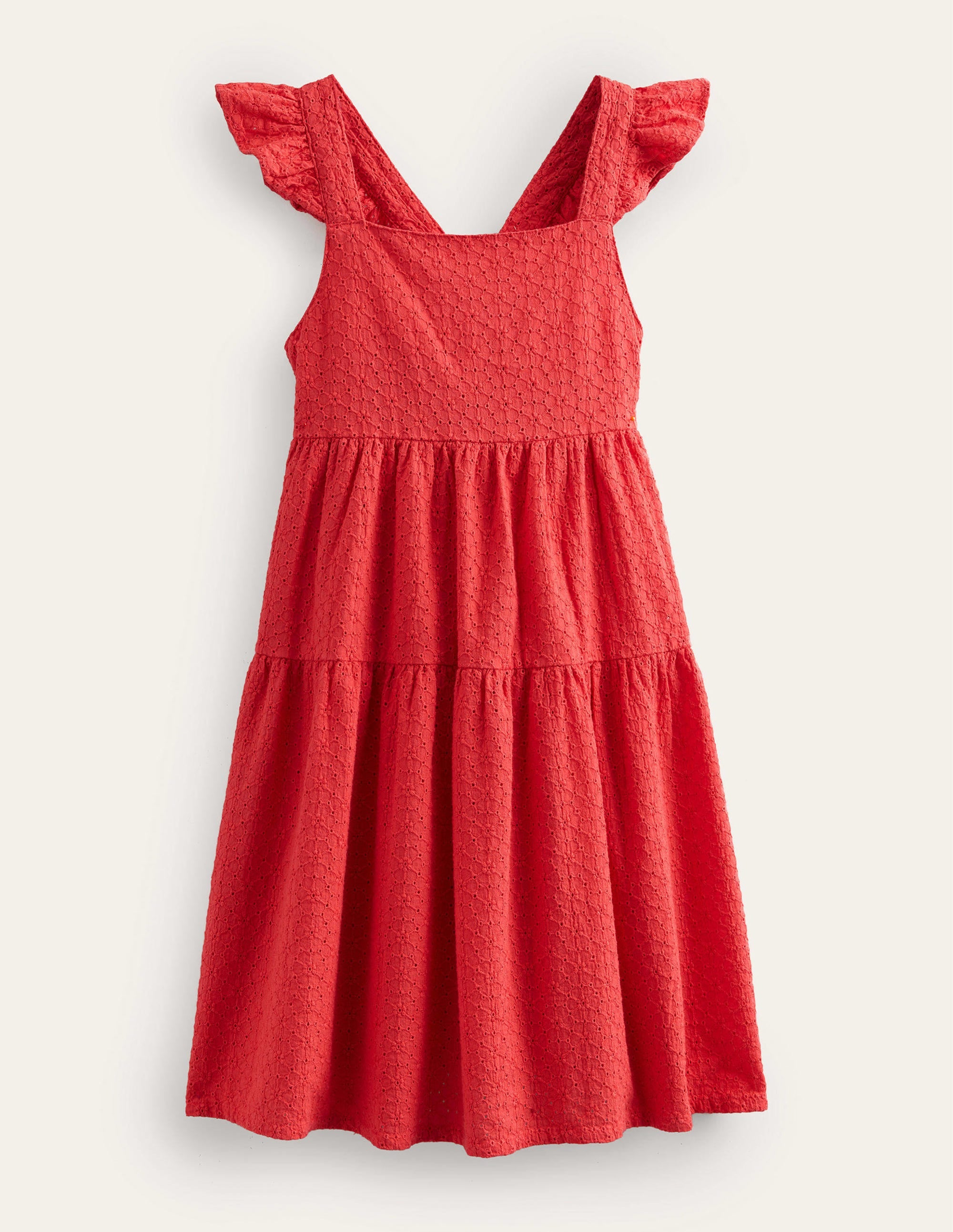 Elegant All Over Broderie Dress for Women - Floral Embroidered Summer Maxi Dress - Perfect for Beach Vacations, Weddings & Date Nights