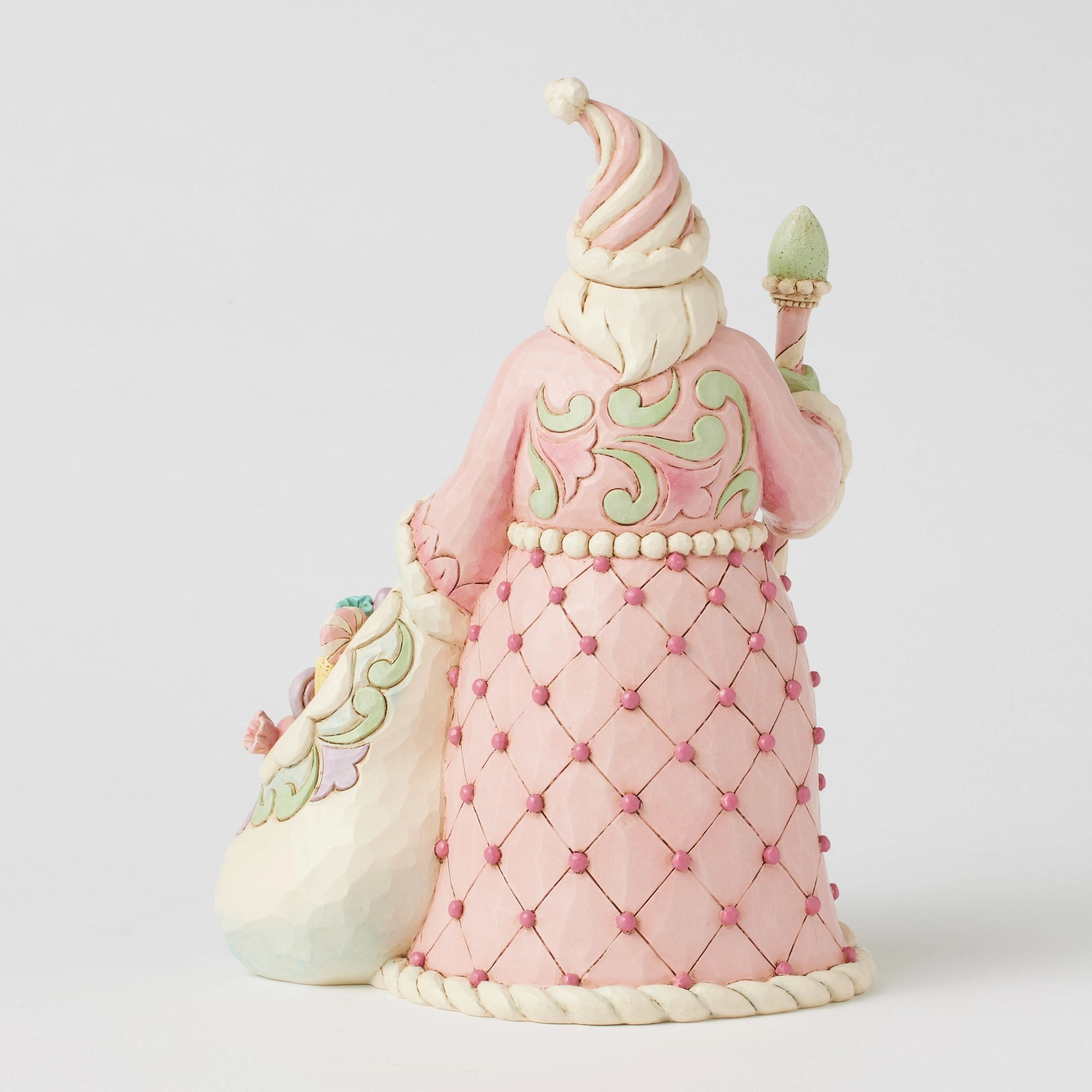 Heartwood Sweets Santa Figurine - Handcrafted Wooden Christmas Decor for Holiday Tree & Home Decoration | Perfect for Festive Gifting & Seasonal Display