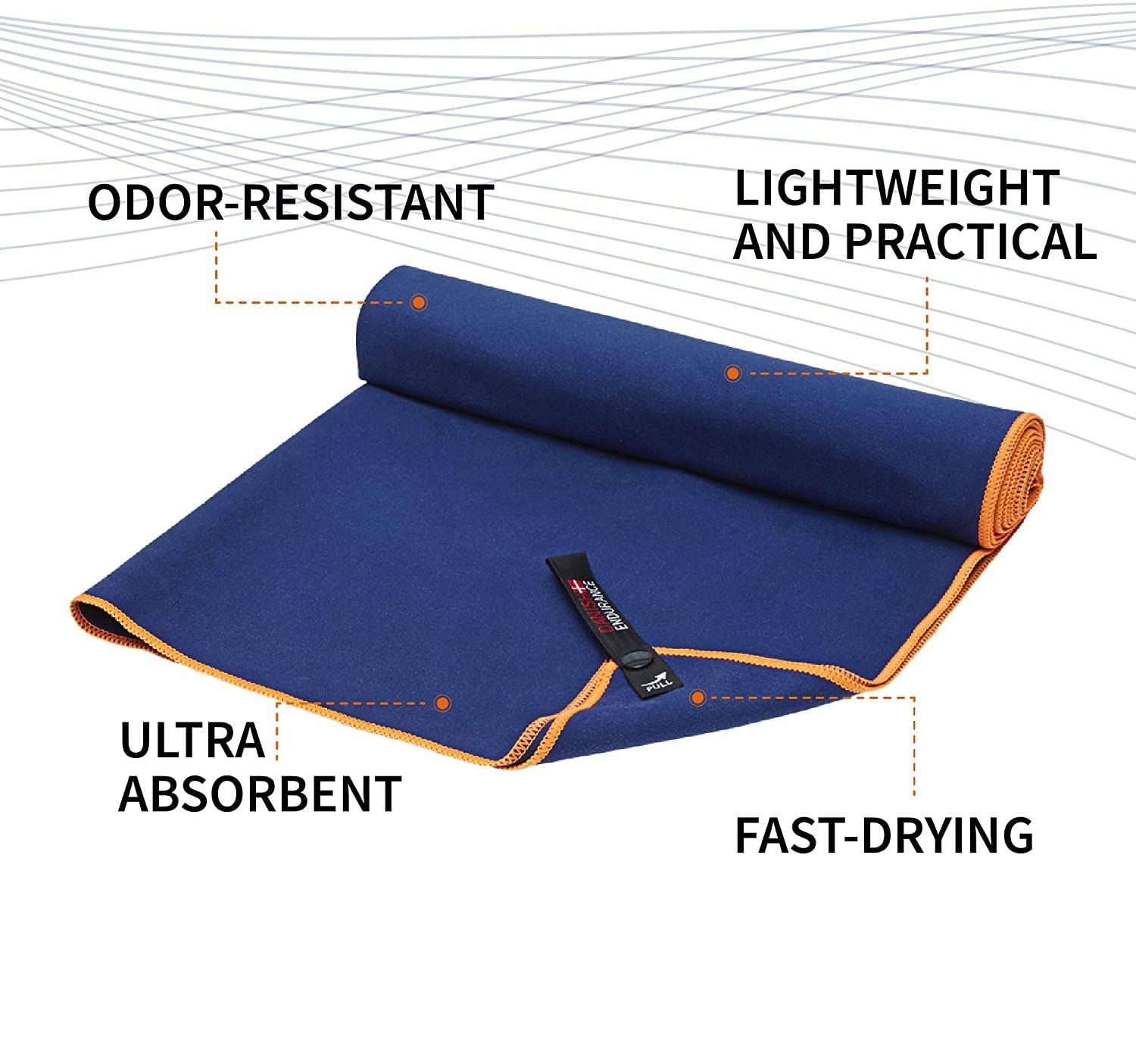 EZLOOT Reusable Microfiber Neck & Face Towel for Yoga, Sports, Gym, Running - Soft, Absorbent & Quick-Drying - Perfect for Workouts, Camping & Fitness Activities (Blue, Pack of 2) - Stay Fresh During Intense Exercise & Outdoor Adventures