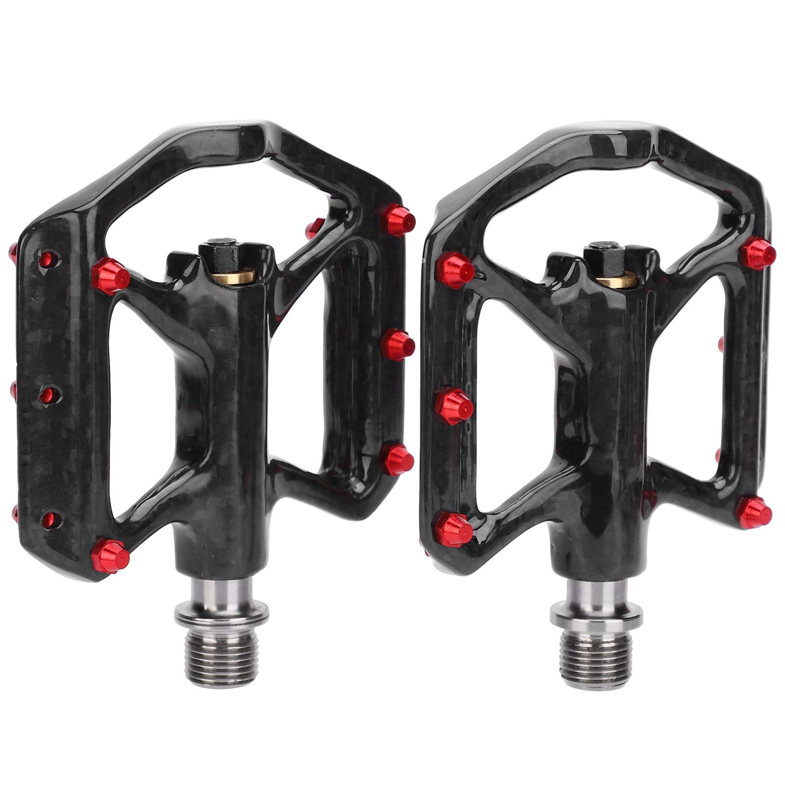 Demeras Durable Alloy Self-Locking Cycling Pedals with Bearings - Clipless Bike Pedals for Road & Mountain Bikes - Perfect for Commuting, Racing & Long-Distance Cycling