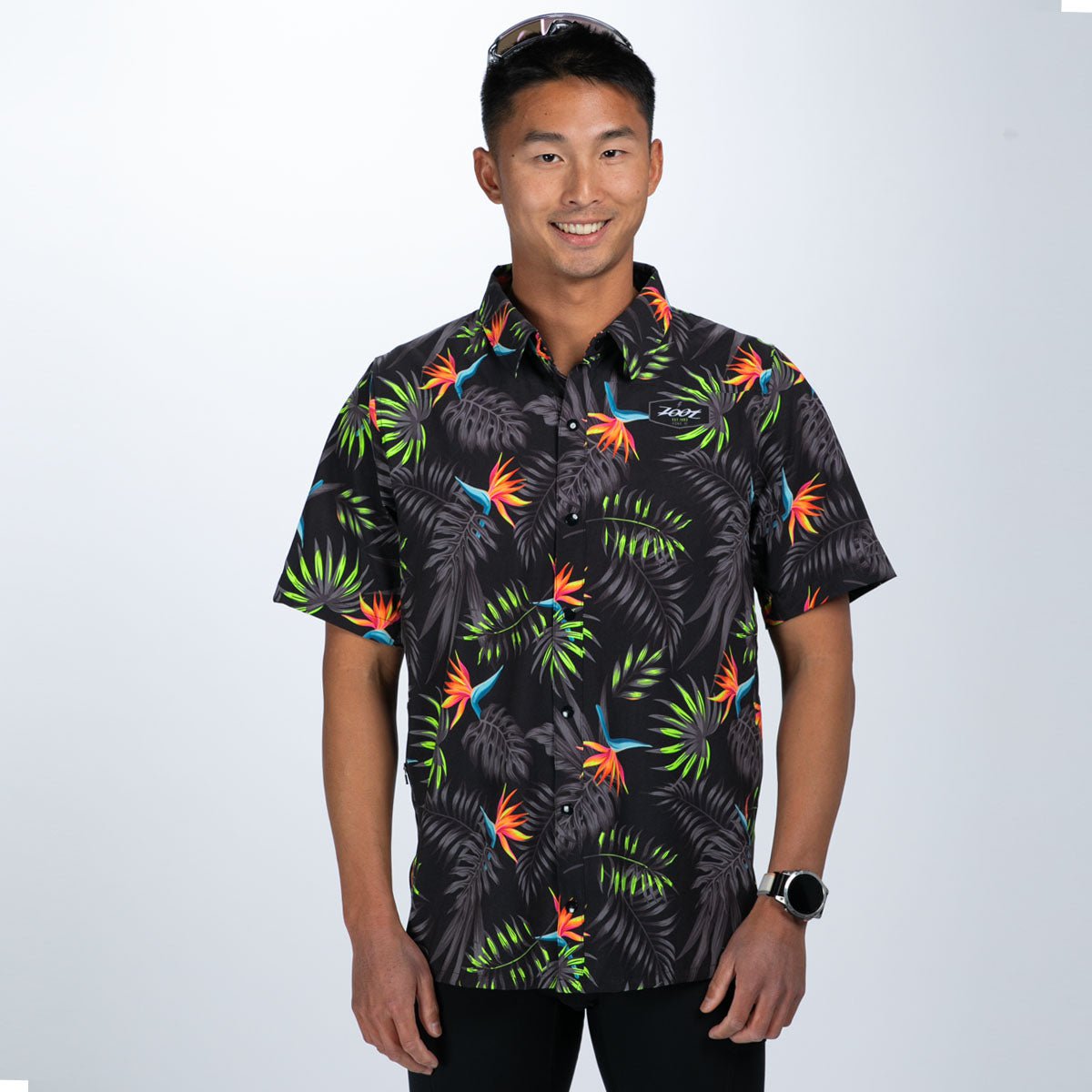 Men's Tropical Magic Party Shirt - Hawaiian Aloha Shirt for Beach Vacation & Summer Festivals - Casual Short Sleeve Button Down Shirt for Men's Night Out & Luau Parties