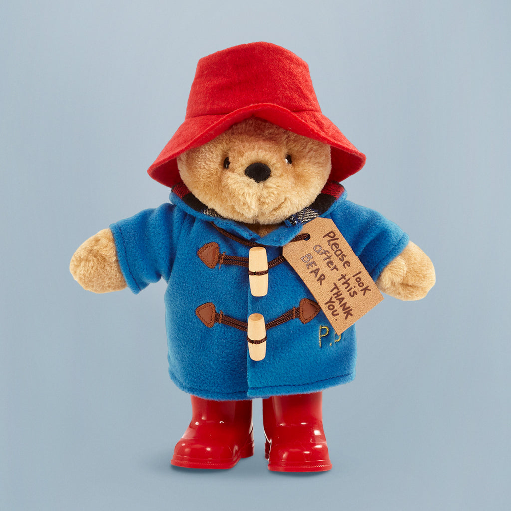 Classic Paddington Bear Plush Toy with Boots - Cute & Soft Stuffed Animal for Kids, Perfect for Gifts, Nursery Decor & Cuddling