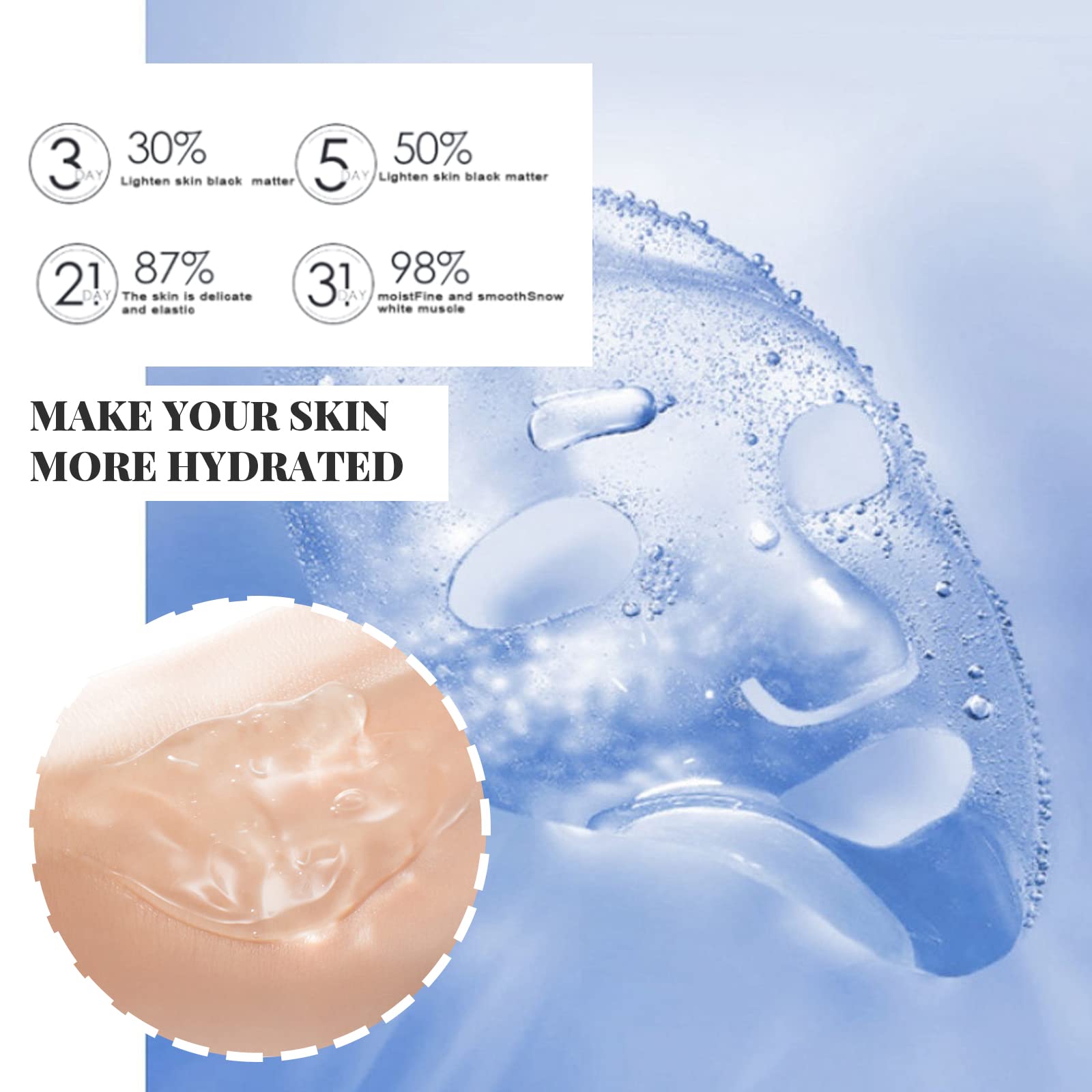 40 Packs Korean Collagen Face Mask - Anti-Aging Sleeping Facial Mask for Skin Care, Wash-Free Firming & Moisturizing Gel Cream, Portable Travel-Friendly Packaging for Women & Men - Perfect for Night Routine, Travel Skincare & Daily Hydration Boost