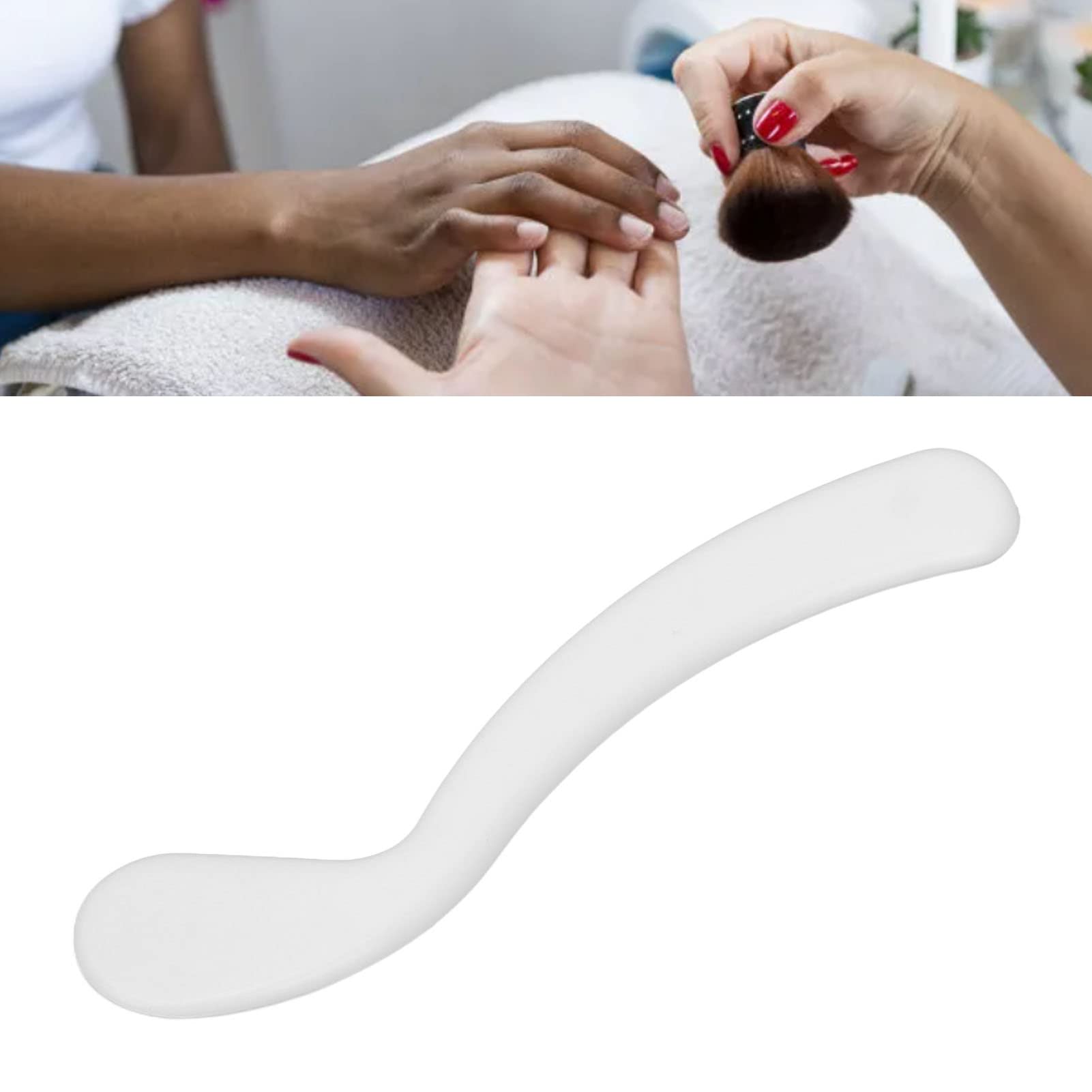 50pcs Mini Cosmetic Spatulas - Curved Tip Makeup Applicators for Eye Cream & Facial Masks