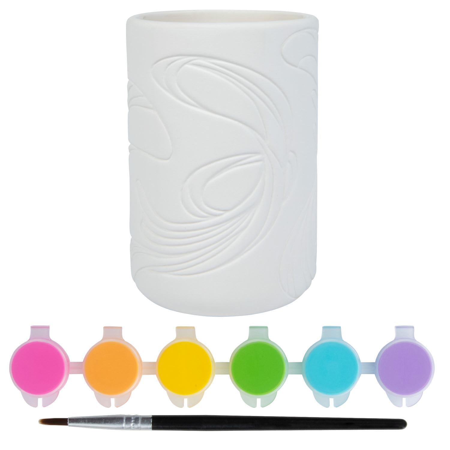 Tulip Vase DIY Craft Kit for Adults - All-in-One Set with Rainbow Paints & Brush | Non-Toxic, Easy to Use | Perfect for Home Decor, Gift Making & Relaxation