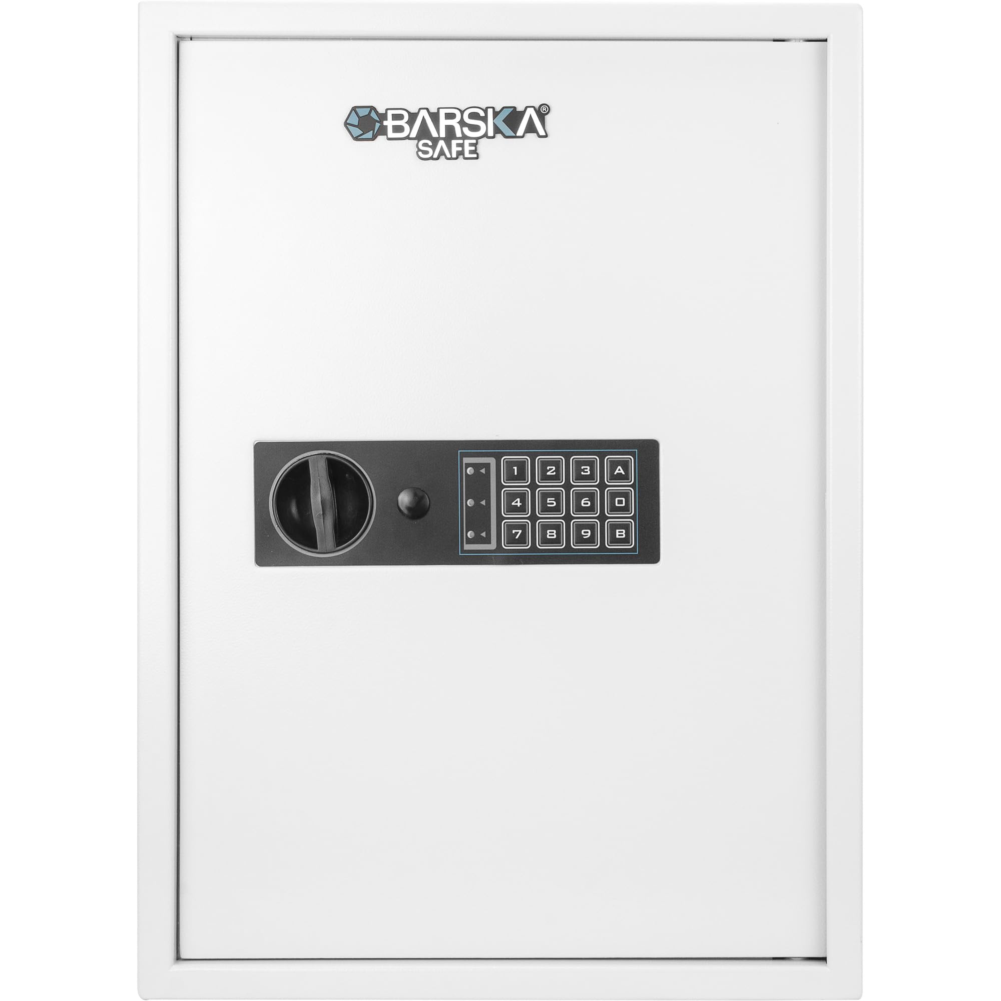 Barska Digital Electronic Keypad Wall Mount Key Safe Cabinet - Adjustable Shelves & Deposit Slot for Key Storage & Organization | Home, Office & Vacation Rental Security Solution