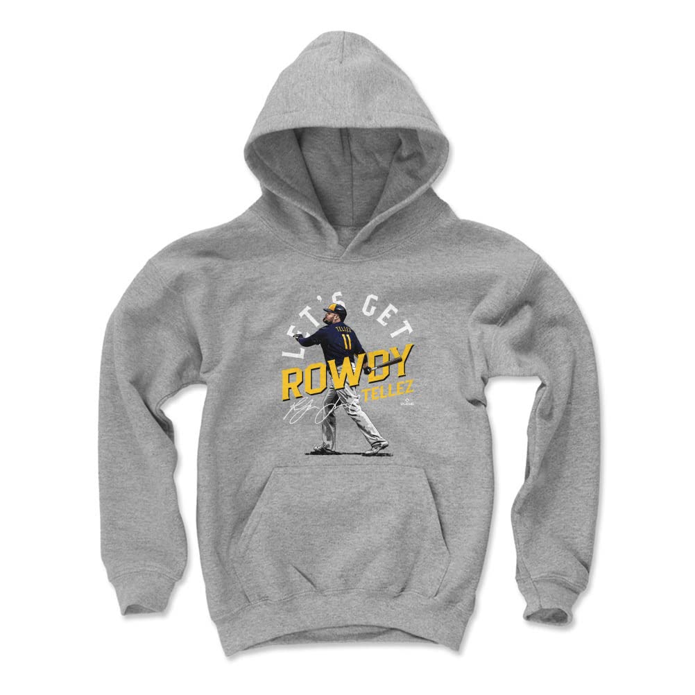 Rowdy Tellez Kids Hoodie - Milwaukee Brewers Baseball Fan Apparel for Boys & Girls - Perfect for Game Day, School & Outdoor Activities