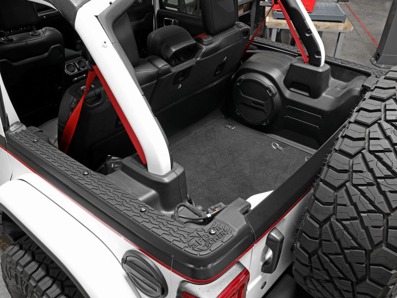 aFe 18-22 Jeep Wrangler JL 4-Door Hard Top Terra Guard Tub Rail Covers - Durable Protection for Off-Road Adventures & Daily Driving