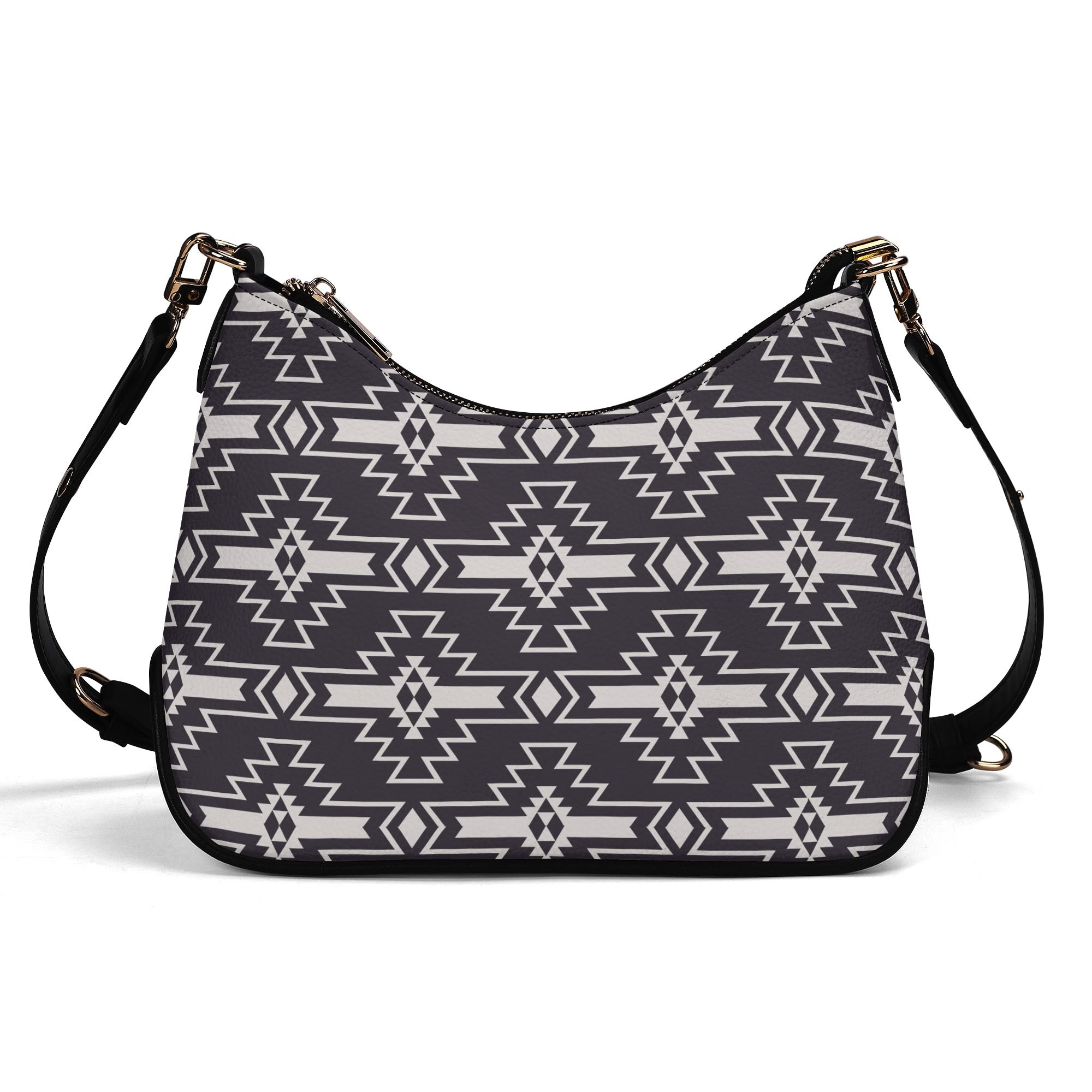 Aztec Design Leather Handbag with Chain Strap - Stylish Crossbody Purse for Women, Perfect for Daily Use, Travel & Evening Out