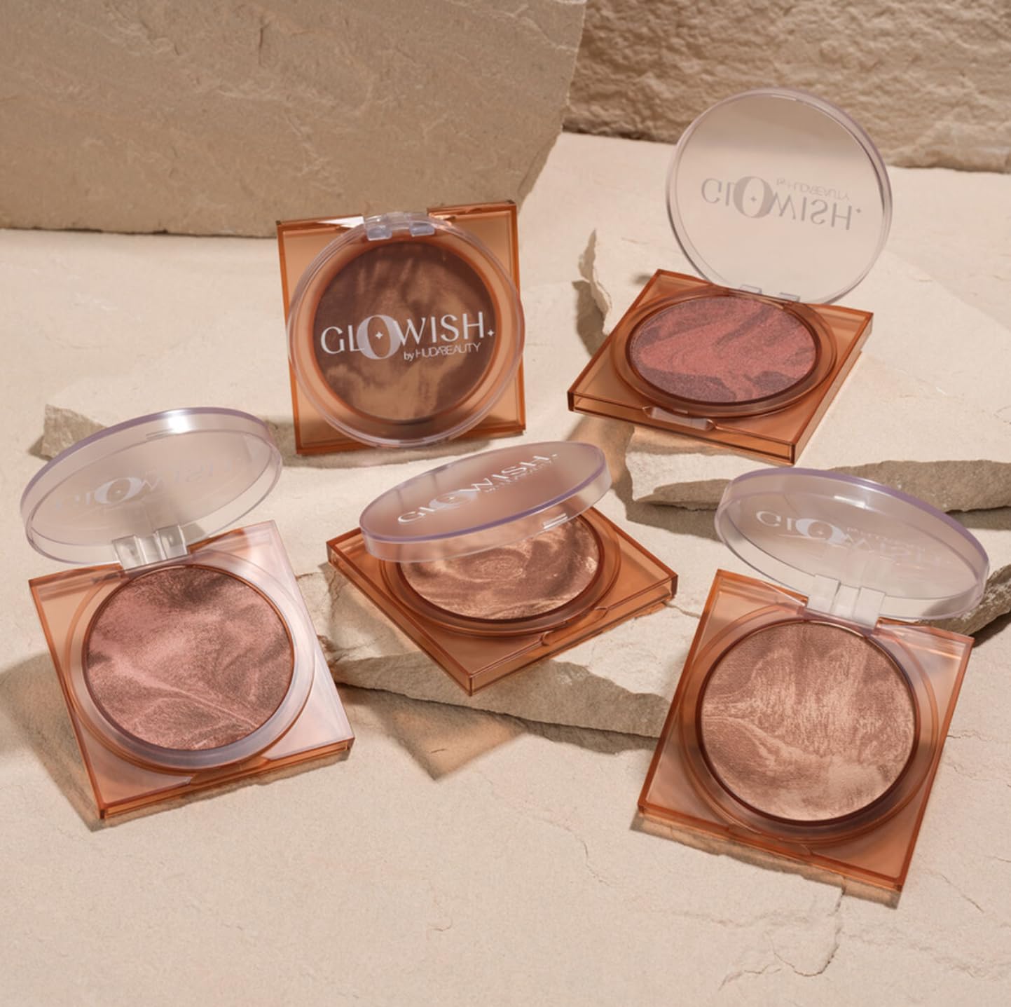 HUDA BEAUTY GloWish Soft Radiance Vegan Bronzing Powder - 03 Tan Light | Natural-Looking Sun-Kissed Glow | Cruelty-Free & Vegan Makeup | Perfect for Contouring & Everyday Wear