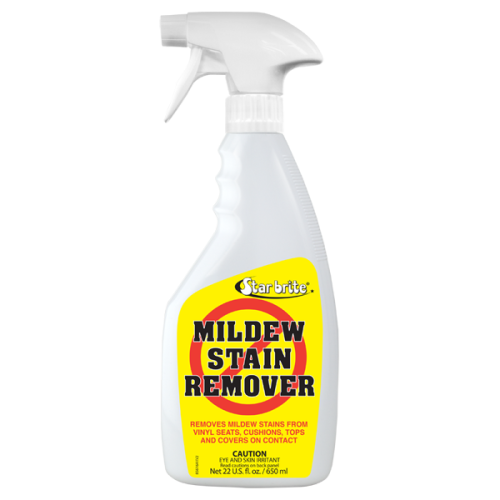 Star Brite 22oz Marine Mildew Stain Remover - Powerful Boat & RV Cleaner for Decks, Seats & Canvas - Eliminates Mold & Mildew Stains Fast