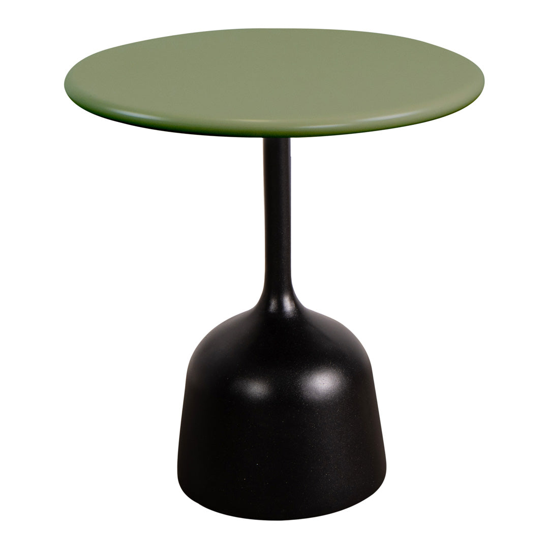 Round Coffee Table with Glaze Finish - Small Modern Side Table for Living Room, Bedroom, or Office - Perfect for Coffee, Books, and Decor