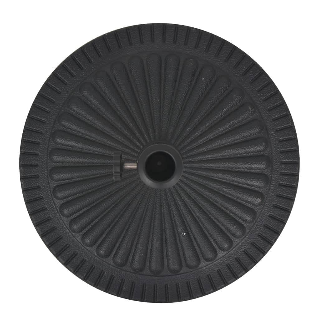 Heavy Duty Bronze Garden Parasol Base - 30.9 lbs Cast Iron Effect Umbrella Stand with Floral Design for Outdoor Patio, Deck & Garden | Perfect for Poolside, Backyard & Commercial Spaces