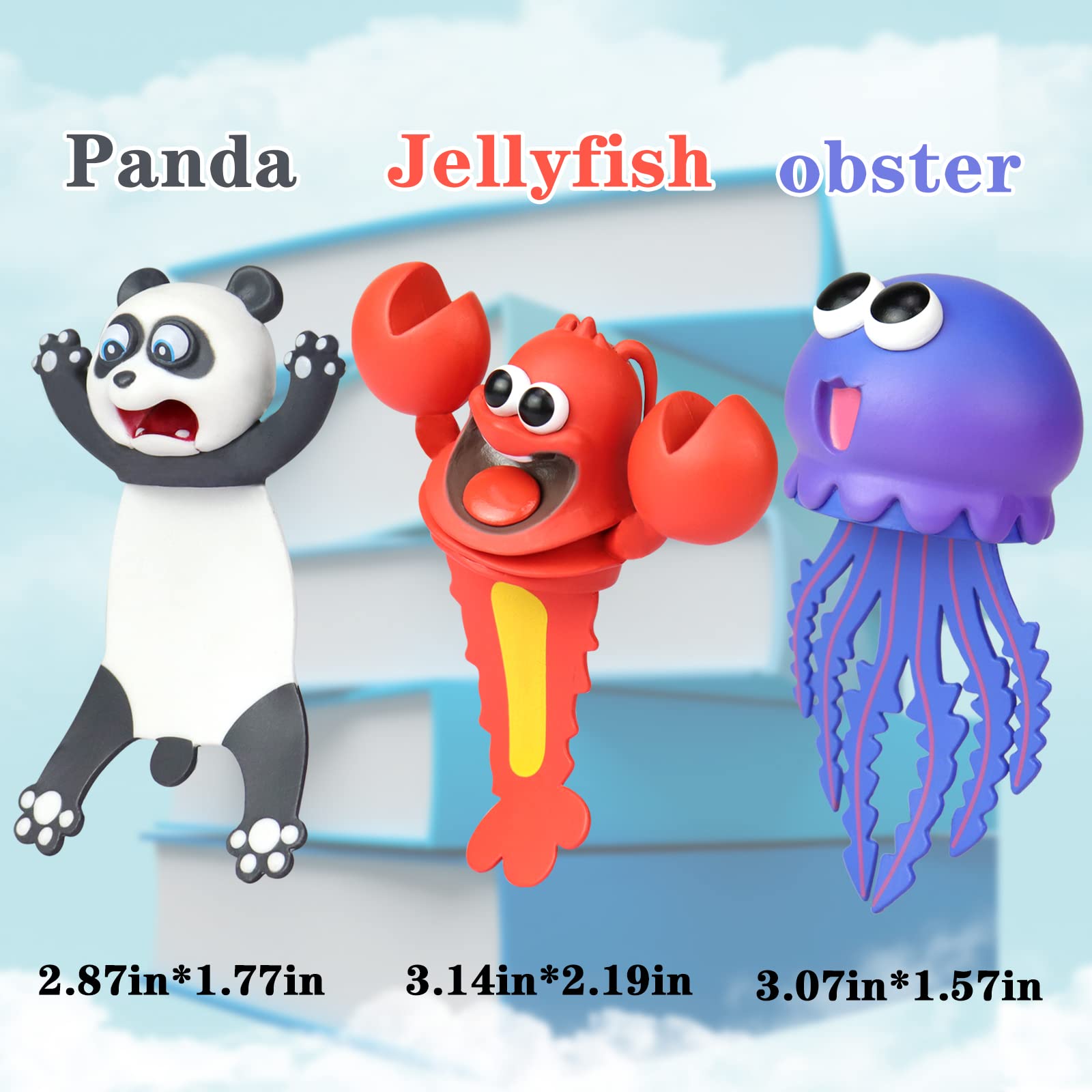 3D Animal Bookmarks for Kids & Book Lovers - Unique Fun Book Accessories for Reading, Gifts & School Supplies | Perfect for Book Clubs, Classroom Rewards & Reading Motivation
