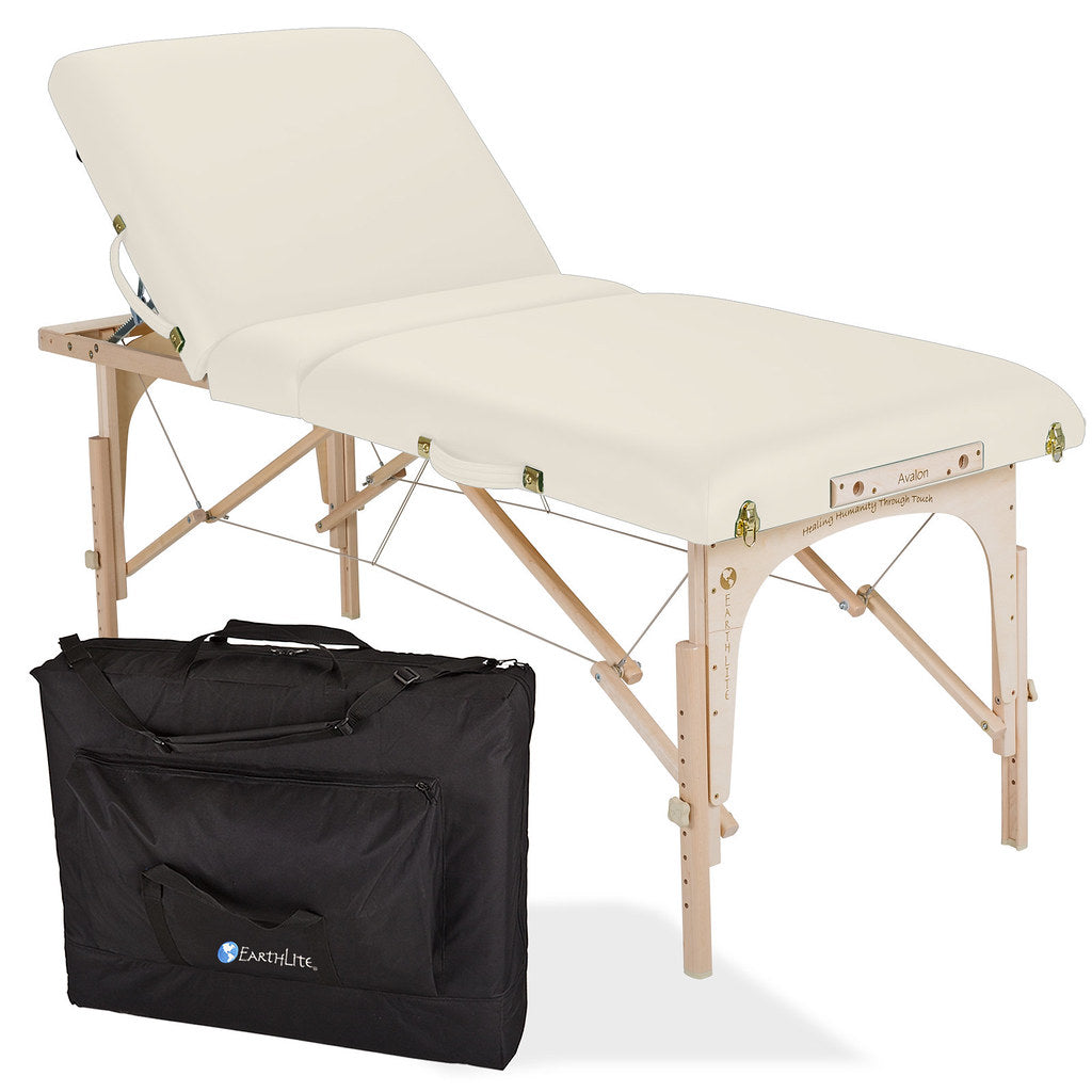 Earthlite Avalon XD Professional Massage Table with Manual Tilt - Portable Spa Table for Therapists, Chiropractors & Home Use - Perfect for Massage Clinics, Wellness Centers & Mobile Therapy