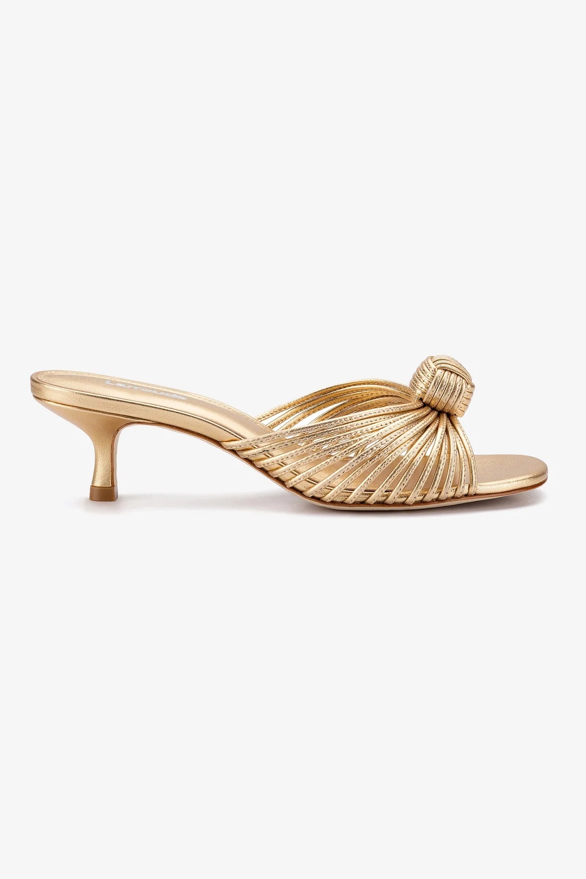 Valerie Mule Gold Metallic Leather Women's Shoes - Comfortable Slip-On Loafers for Office, Casual Wear & Everyday Outfits