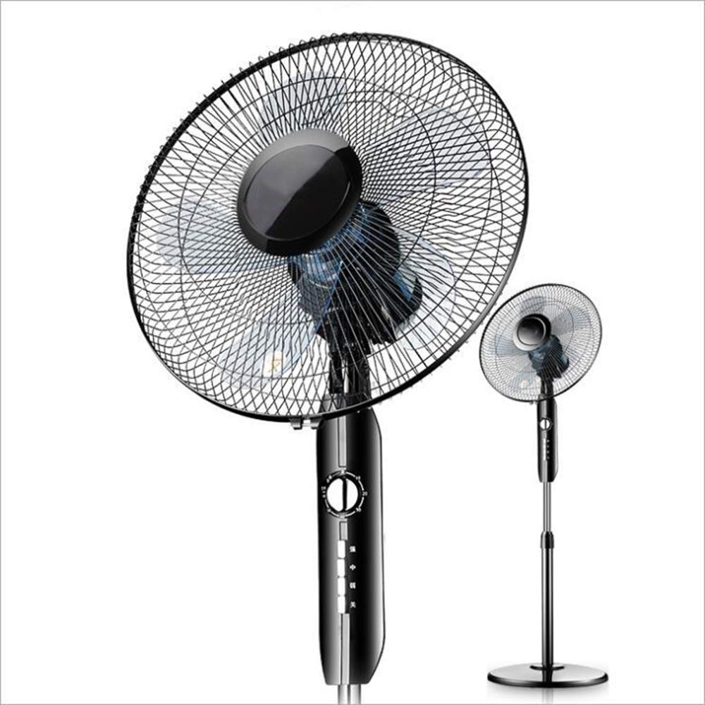 LHA 60W Quiet Floor Fan with Oscillation - Powerful Cooling for Home, Dorm, Office & Bedroom - Energy Efficient Table & Standing Fan for Summer Use