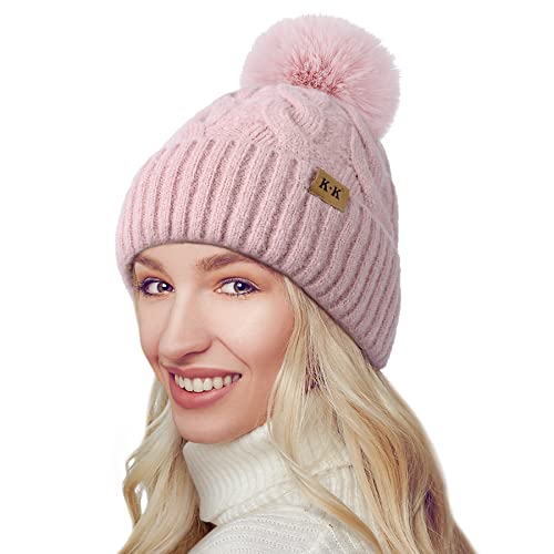 Cozy Fleece Knitted Winter Hat for Men & Women - Warm Beanie for Cold Weather - Perfect for Skiing, Snowboarding & Outdoor Activities