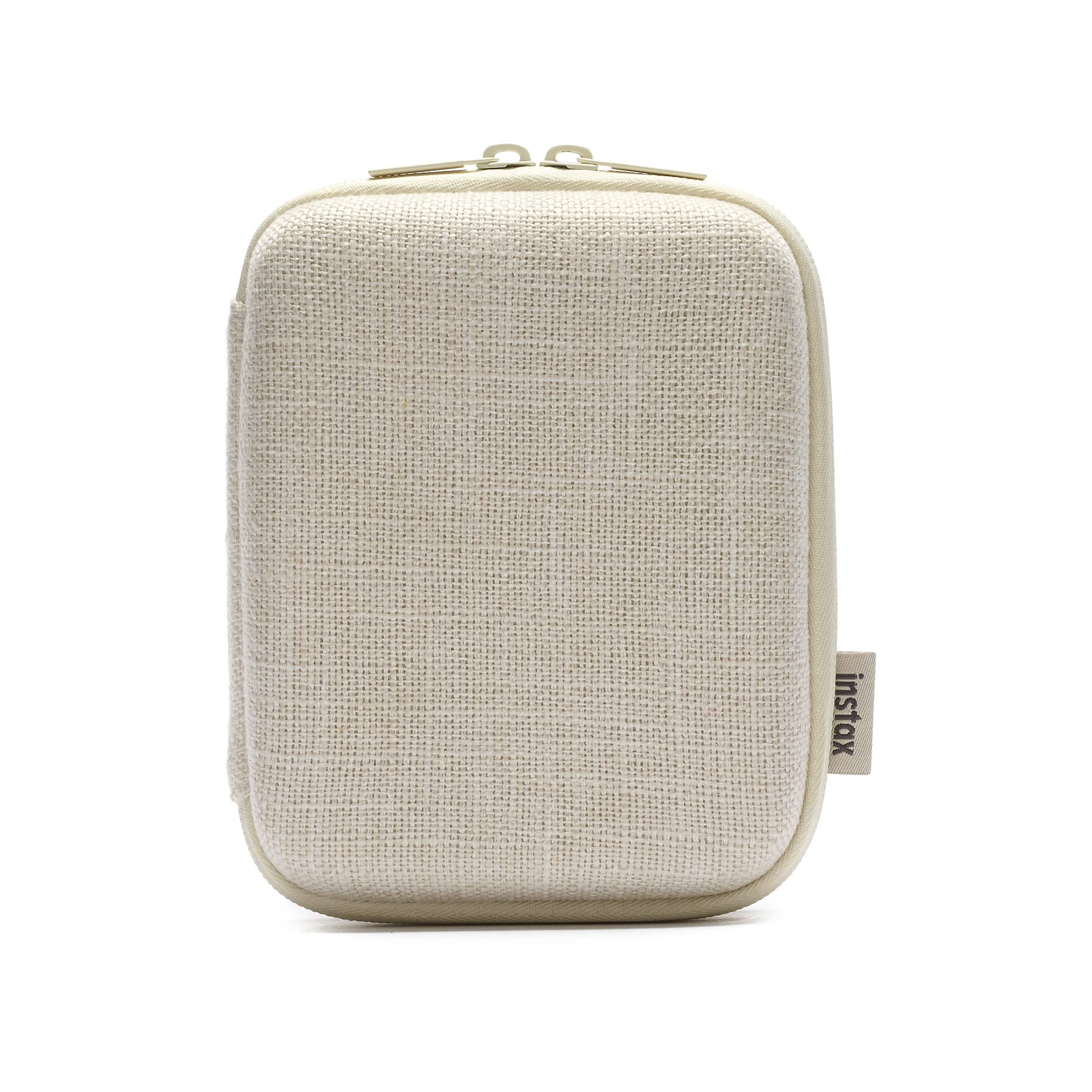 INSTAX Square Link Smartphone Printer Case - Woven Ivory Cover for Fujifilm Instant Photo Printing | Perfect for Travel, Parties & Memory Keeping