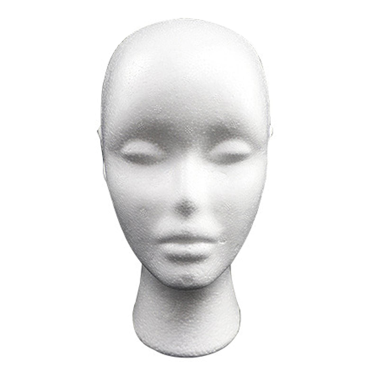 Stylish Female Foam Mannequin Head for Wigs & Hats - Durable Wig Display Stand for Salon, Beauty Shop & Home Use - Perfect for Hairpieces, Cosplay & Styling Practice