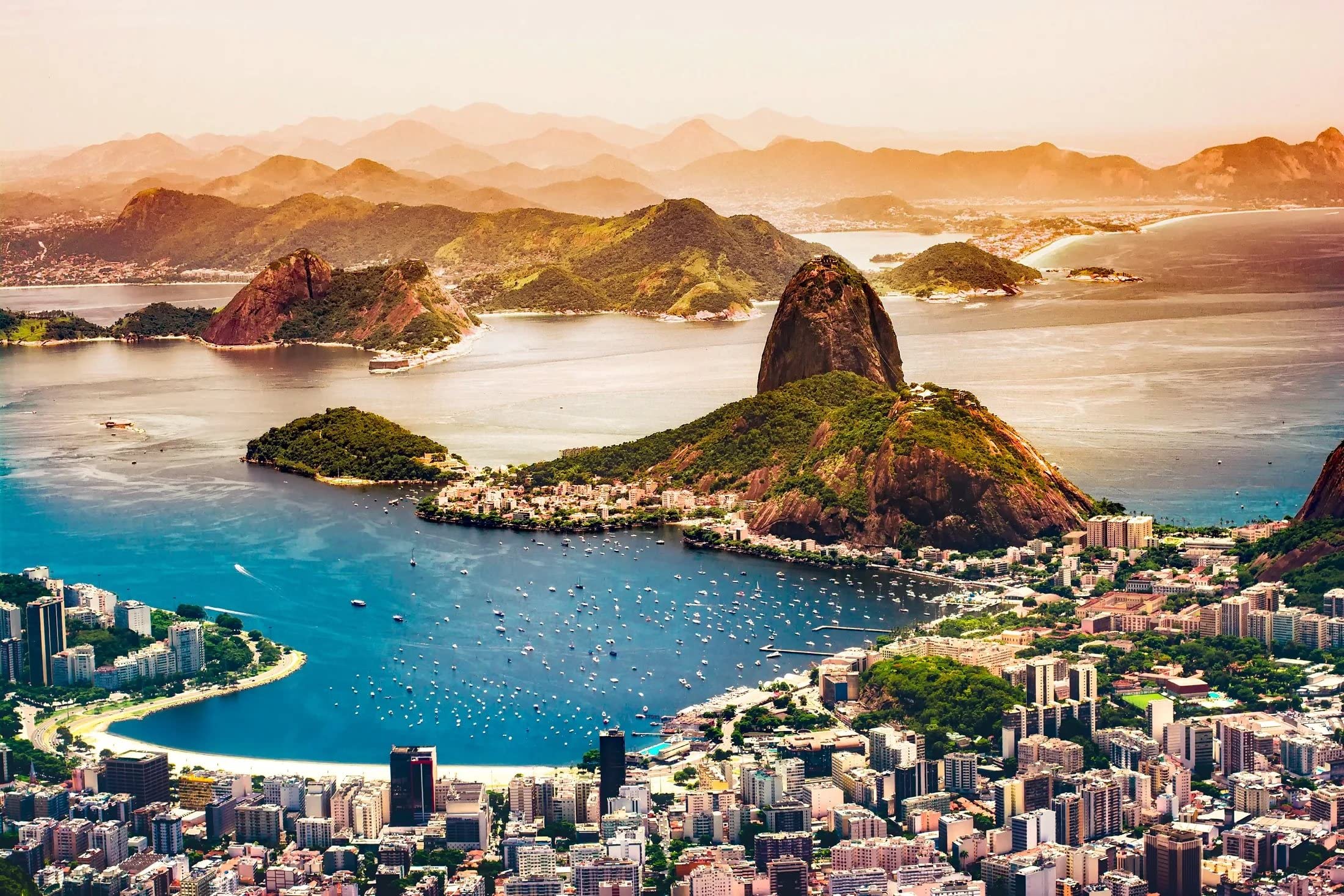 1000-Piece Rio de Janeiro Brazil Scenery Wooden Jigsaw Puzzle - Stunning Nature Landscape Art for Adults & Teens - Perfect for Family Game Night, Stress Relief & Home Decor