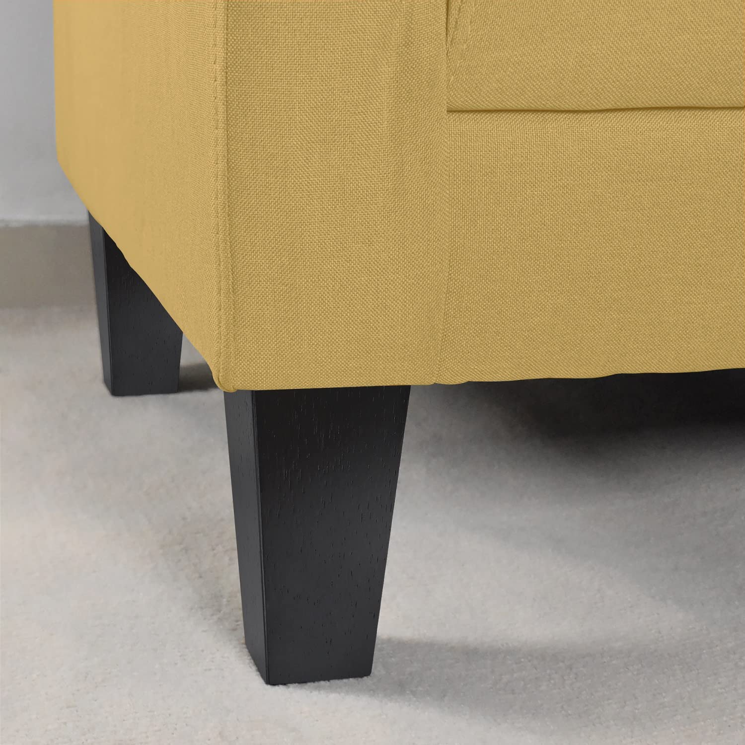 AORYVIC 6 Inch Black Furniture Legs - Set of 6 Heavy Duty Sofa Legs for Sectional, Couch, Ottoman, Dresser, Recliner & Nightstand - Perfect for Home Office & Living Room Furniture Upgrades