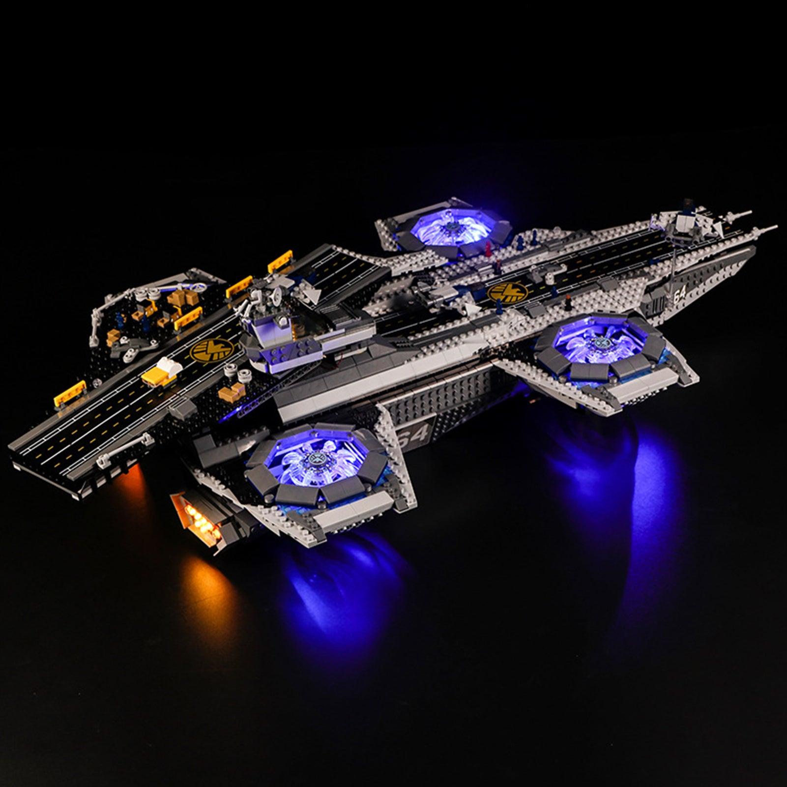 Best Light Kit for LEGO Super Heroes The Shield Helicarrier 76042 - DIY Lighting Set for LEGO Models - Perfect for Display & Nighttime Showcase
