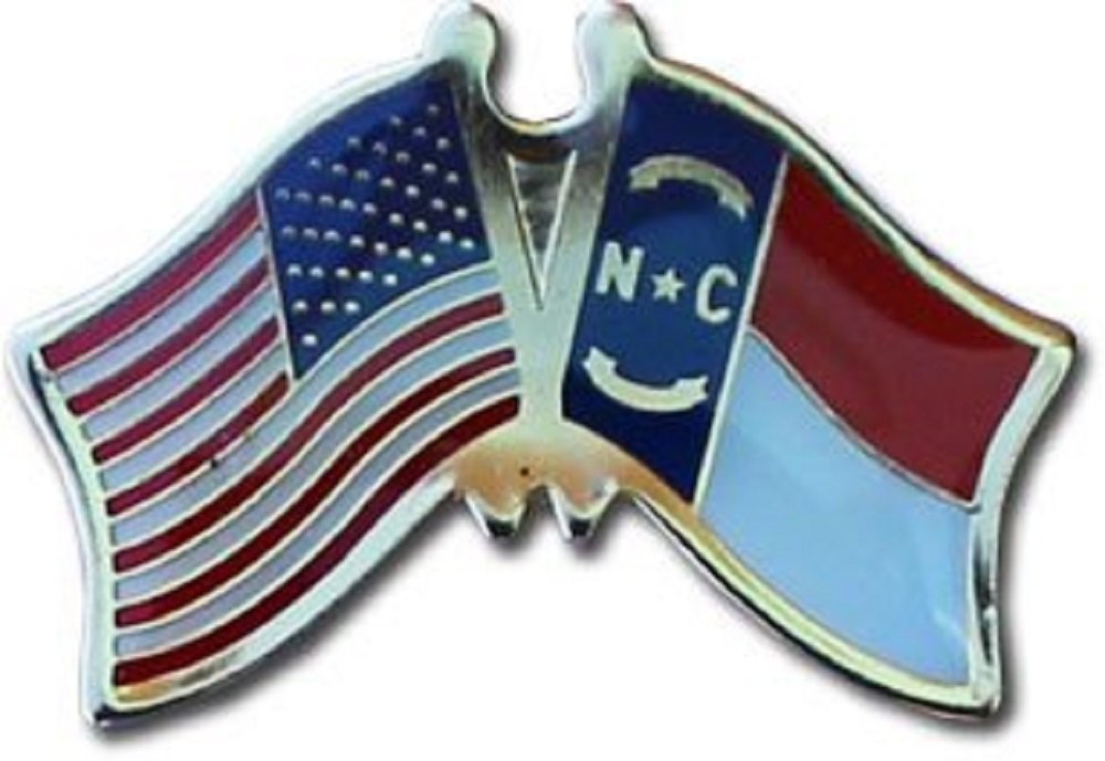 50 Pack USA American State North Carolina Flag Bike Hat Cap Lapel Pins - Bulk Wholesale for Cycling, Patriotic Events & Collectors