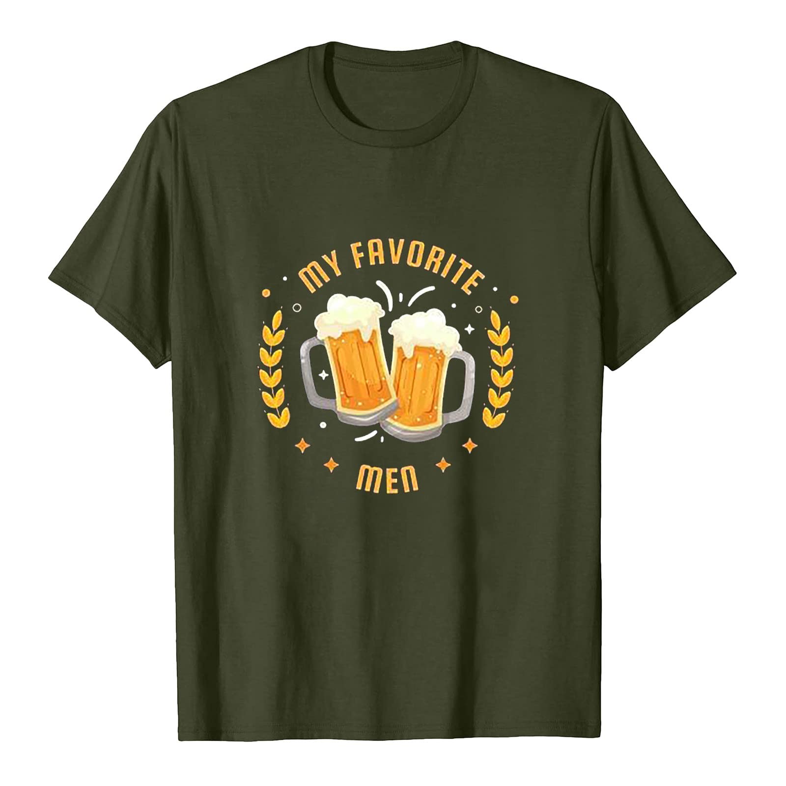 Funny Graphic Printed Short Sleeve T-Shirts for Men & Women - Holiday Casual Crewneck Tees for Everyday Wear, Parties and Gifts