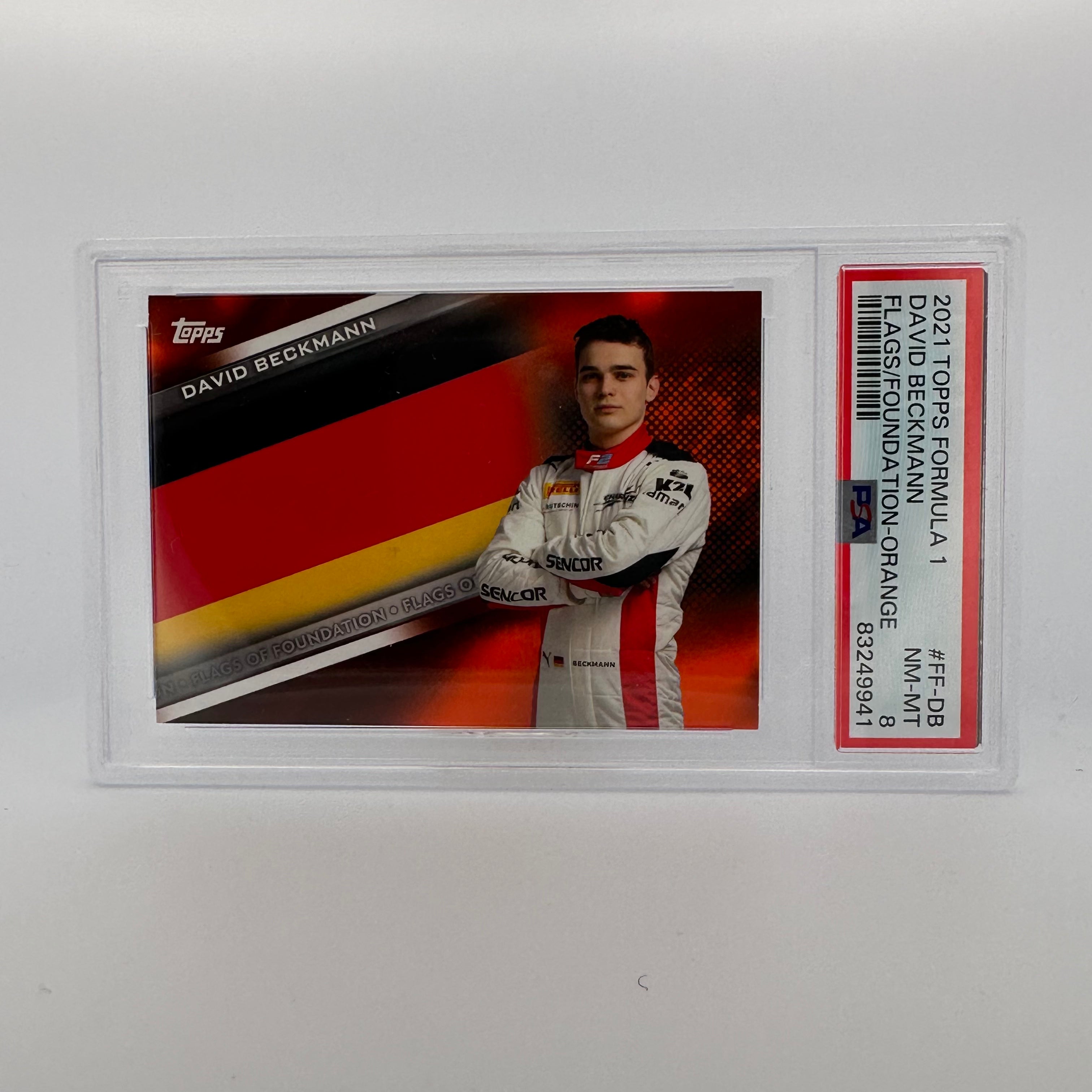 PSA 8 Graded 2005 David Beckmann #FF DB Flags Of Foundation Orange Soccer Card - Perfect for Collectors, Investors & Soccer Memorabilia Displays