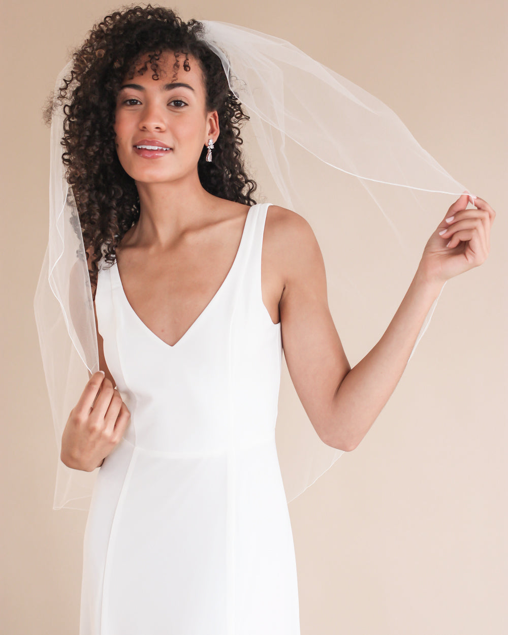 Elegant Pencil Edge Bridal Veil - Perfect for Weddings, Bridal Showers & Formal Events | Lace Trim Cathedral Length Wedding Veil
