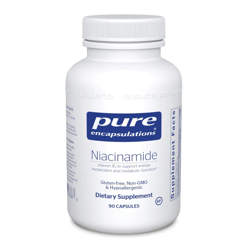 Pure Encapsulations Niacinamide 500mg Vitamin B3 Supplement - Supports Skin Health & Metabolism - Perfect for Daily Wellness Routine & Glowing Skin Care