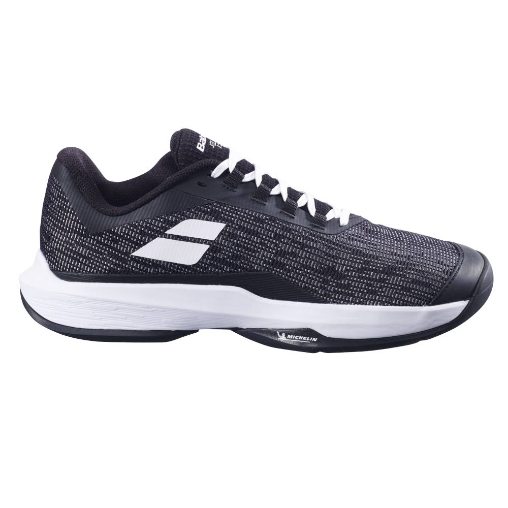 Babolat Jet Tere 2 AC Men's Tennis Shoes - Lightweight & Durable Performance Court Shoes for Men (Black/White) - Perfect for Competitive Matches & Training Sessions